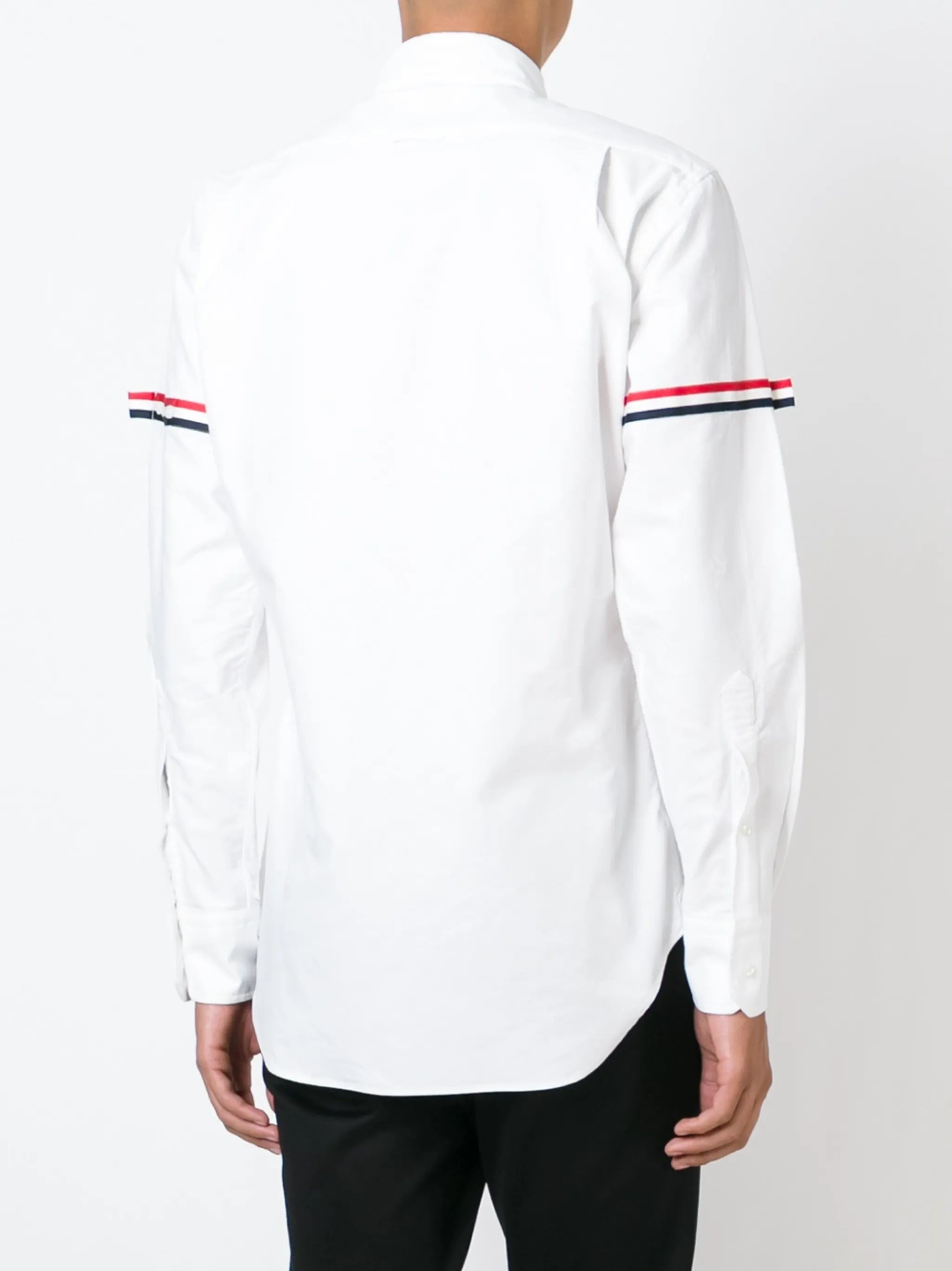 grosgrain-armband cotton shirt