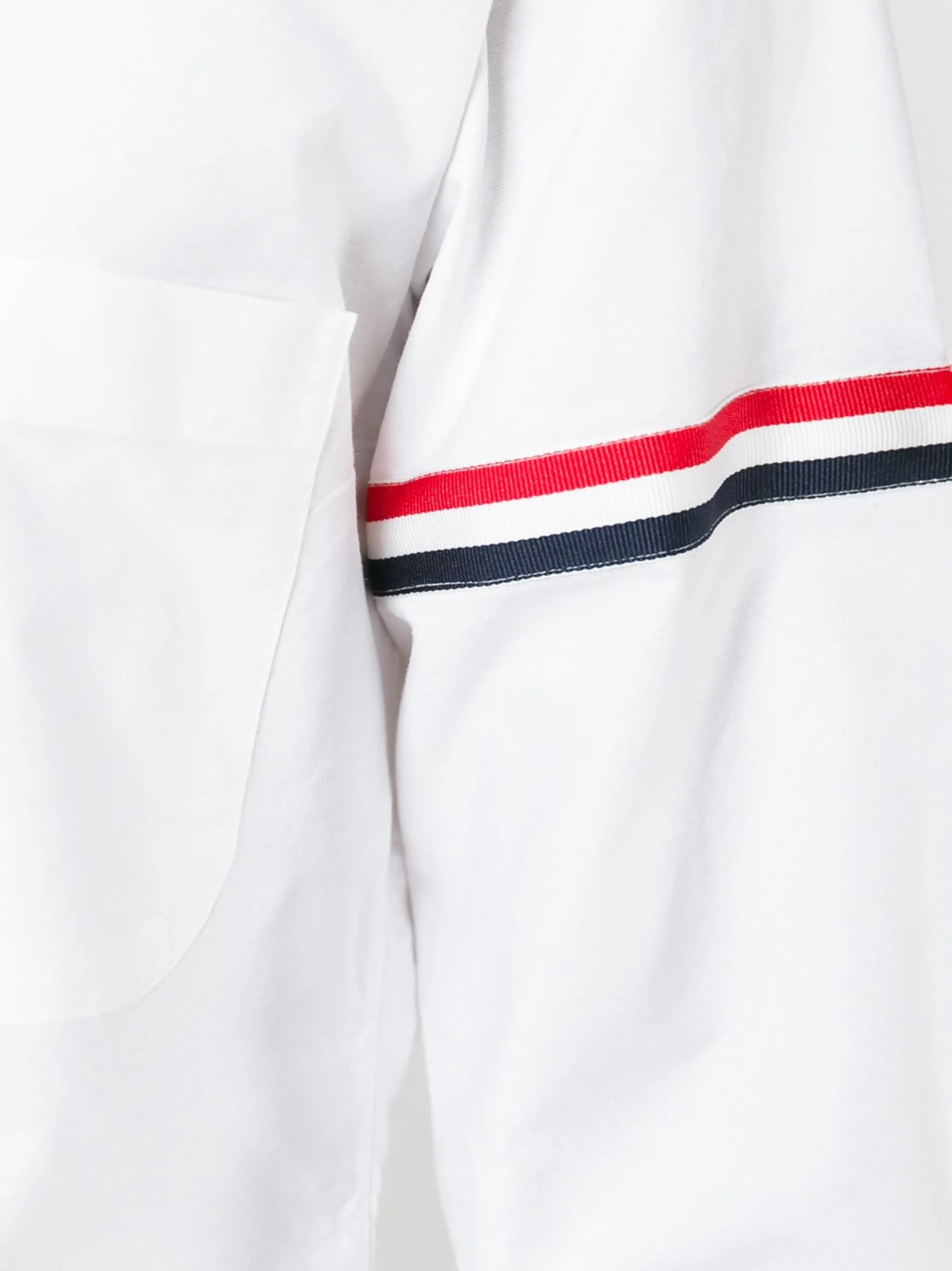grosgrain-armband cotton shirt