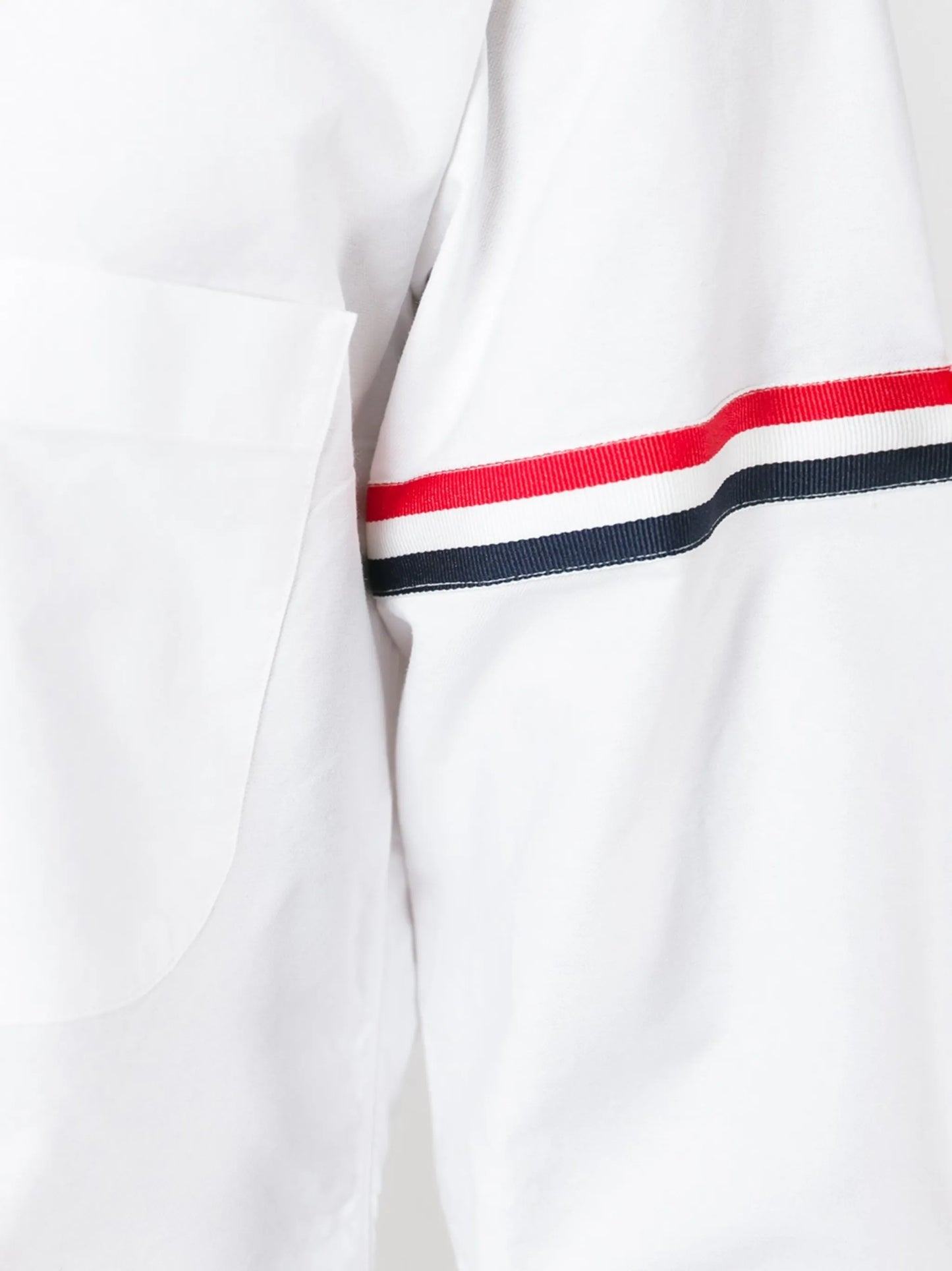 grosgrain-armband cotton shirt