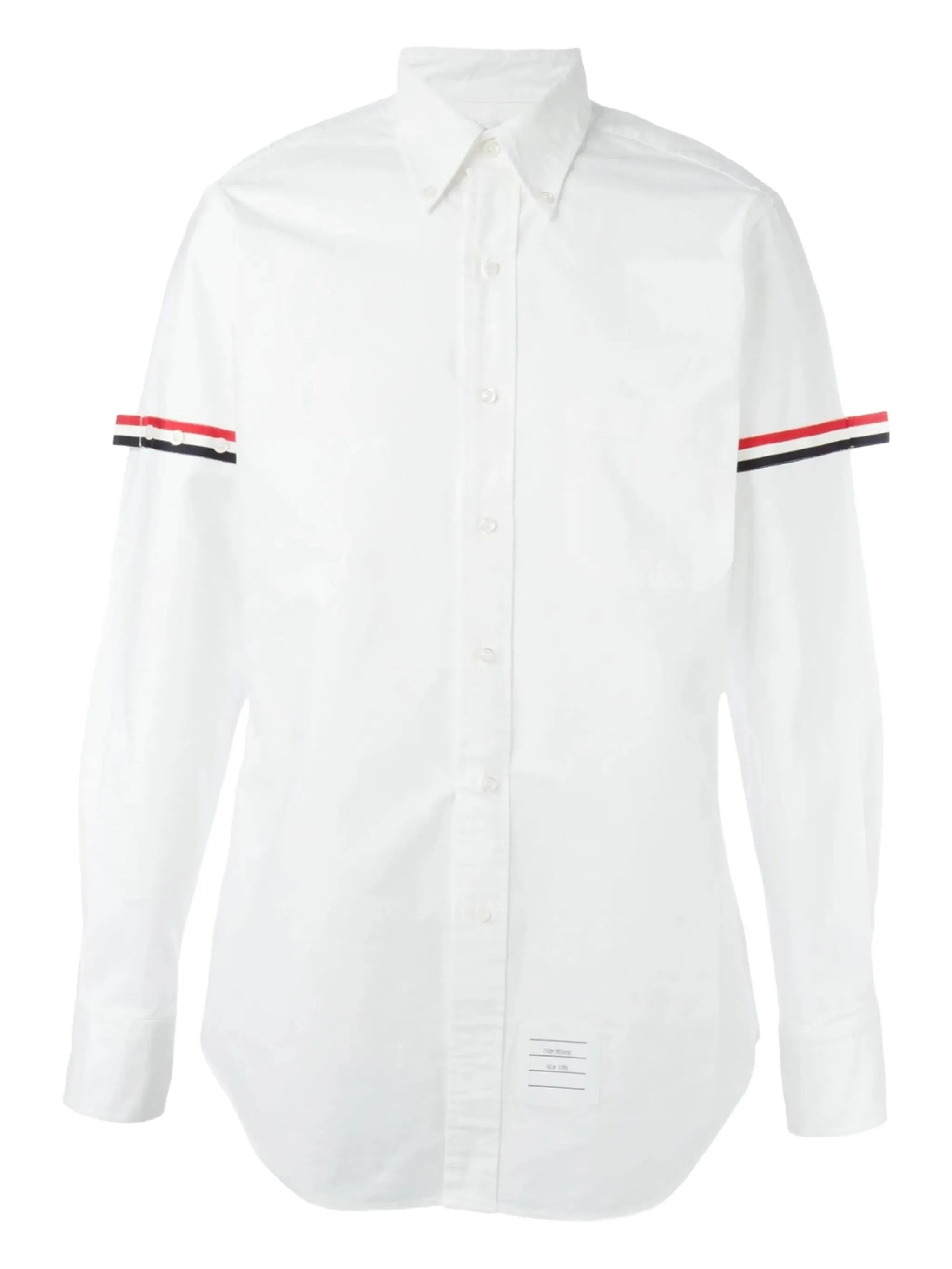 grosgrain-armband cotton shirt