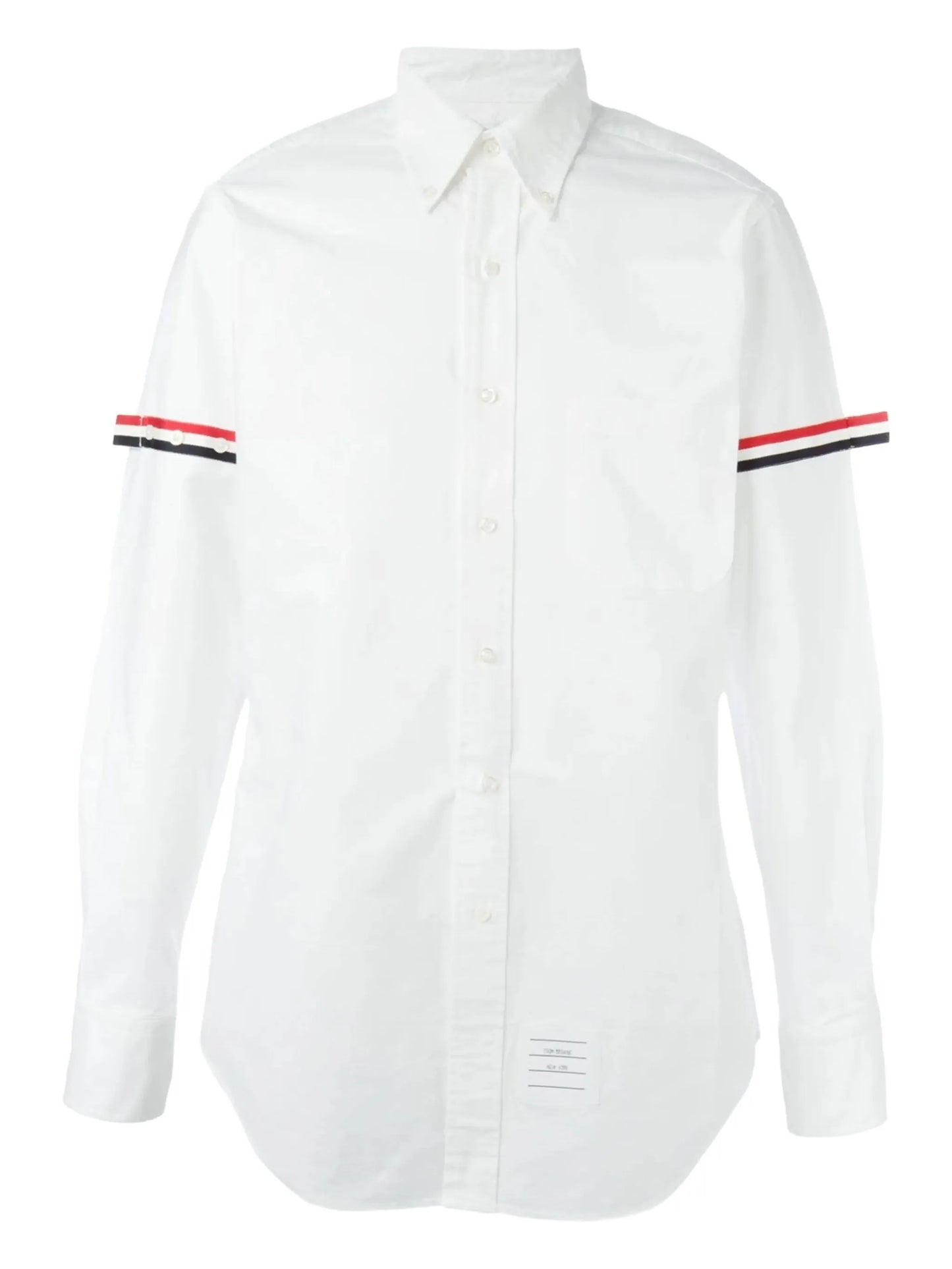 grosgrain-armband cotton shirt