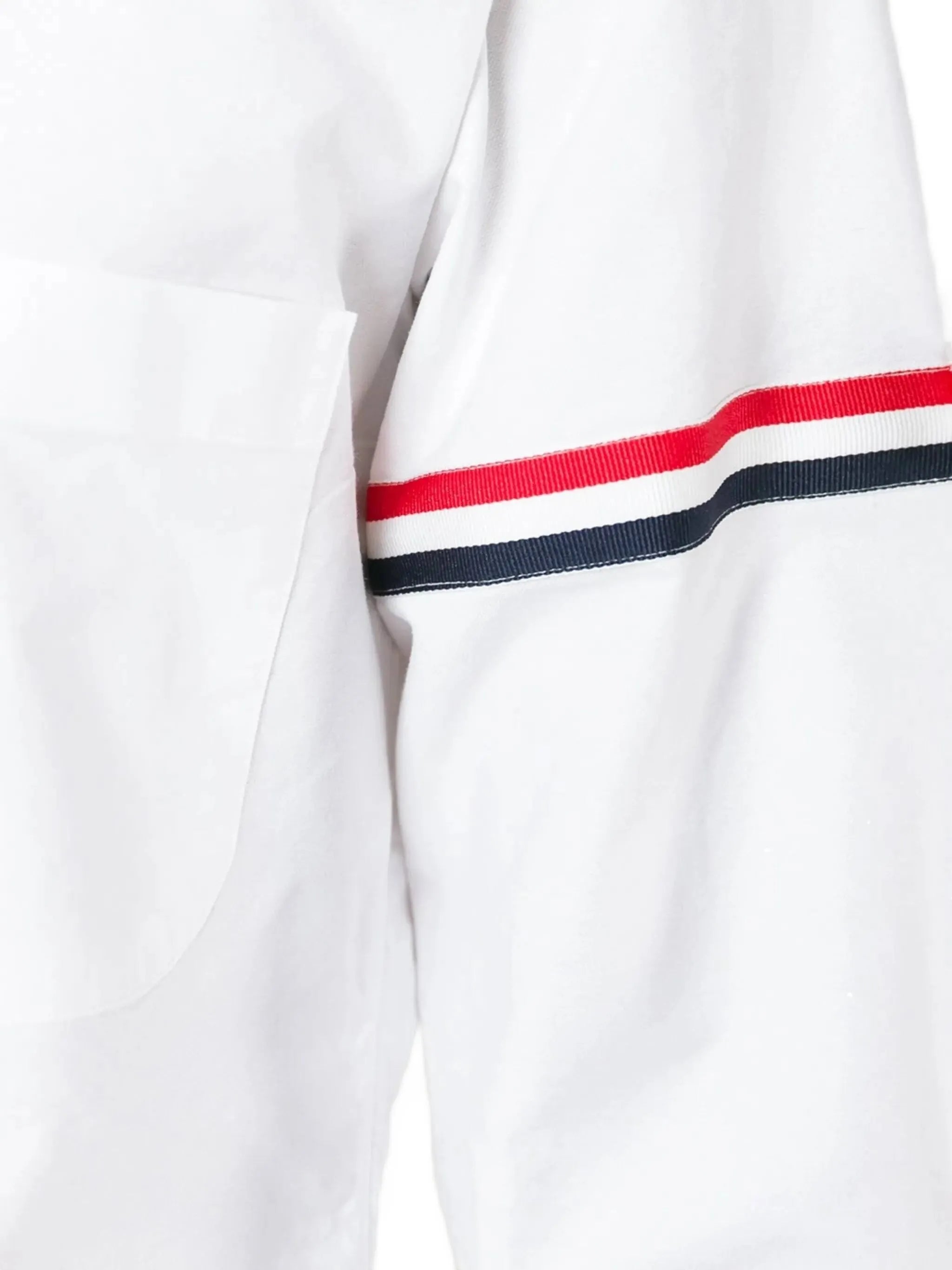 grosgrain-armband cotton shirt