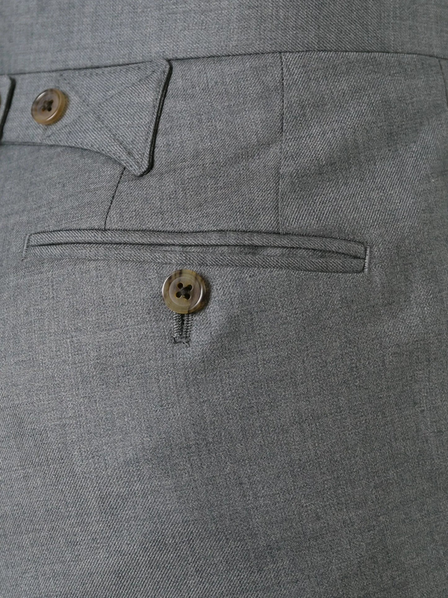 single-breasted wool suit