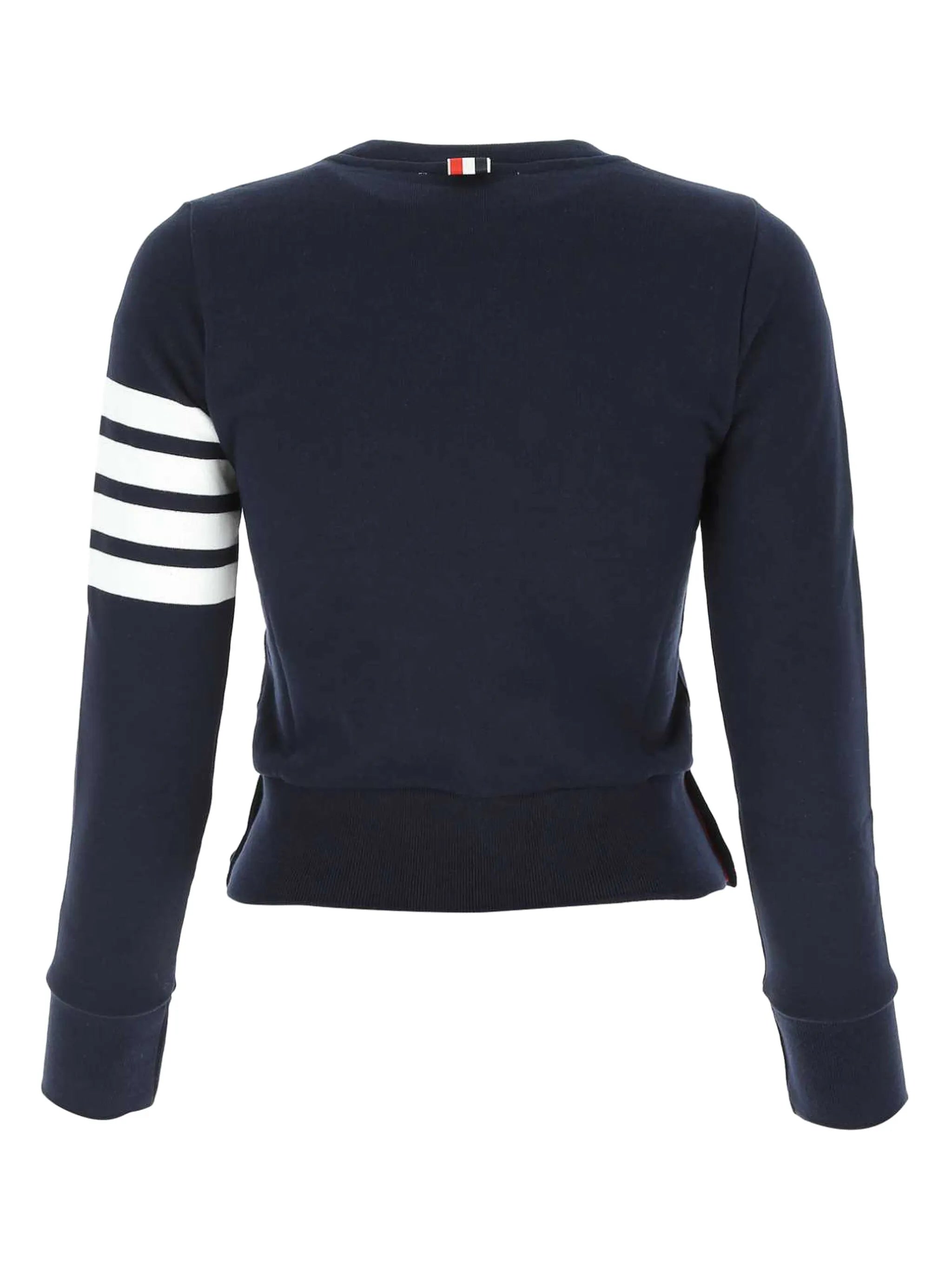 four-bar stripe cotton jumper