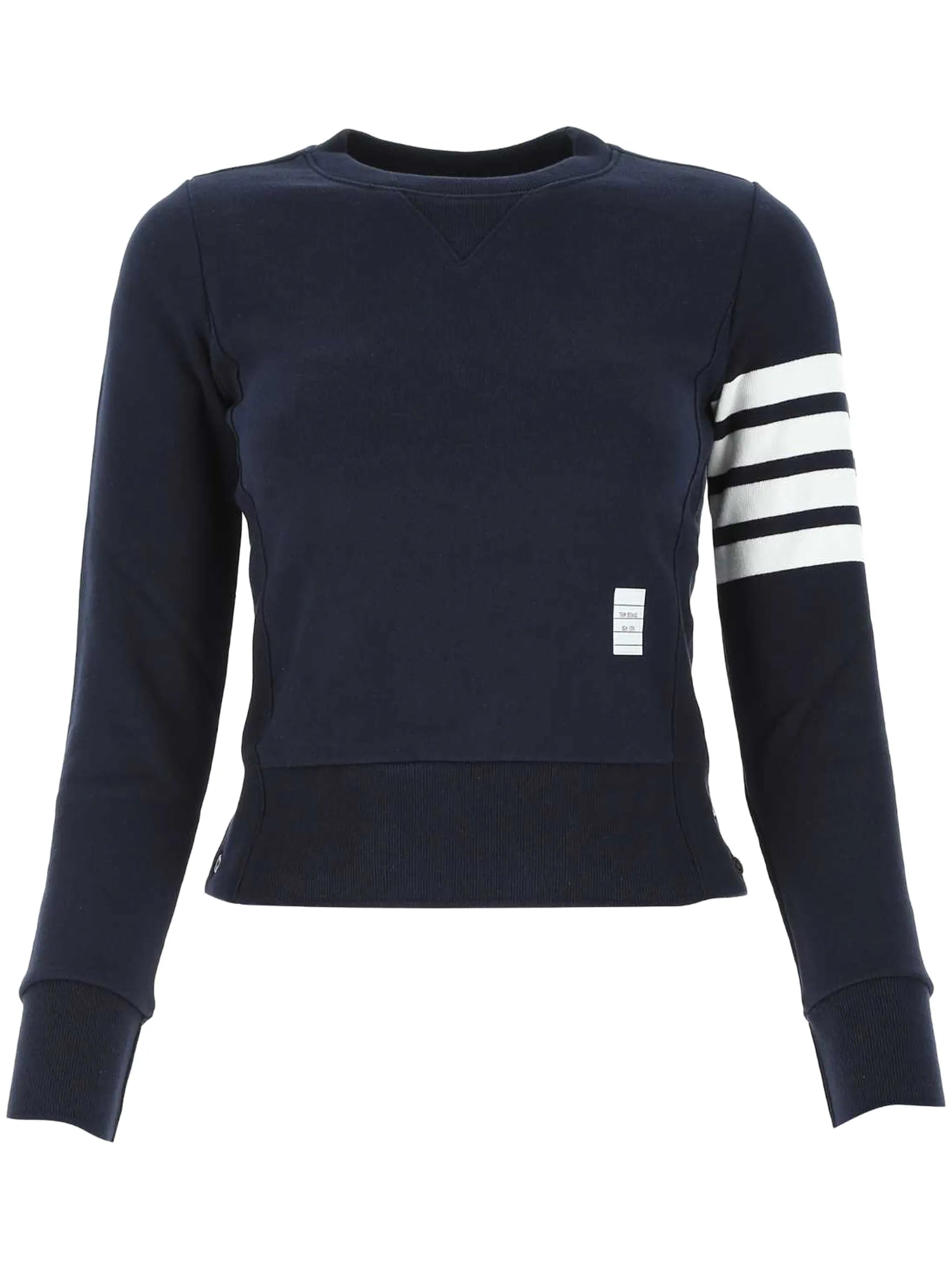 four-bar stripe cotton jumper