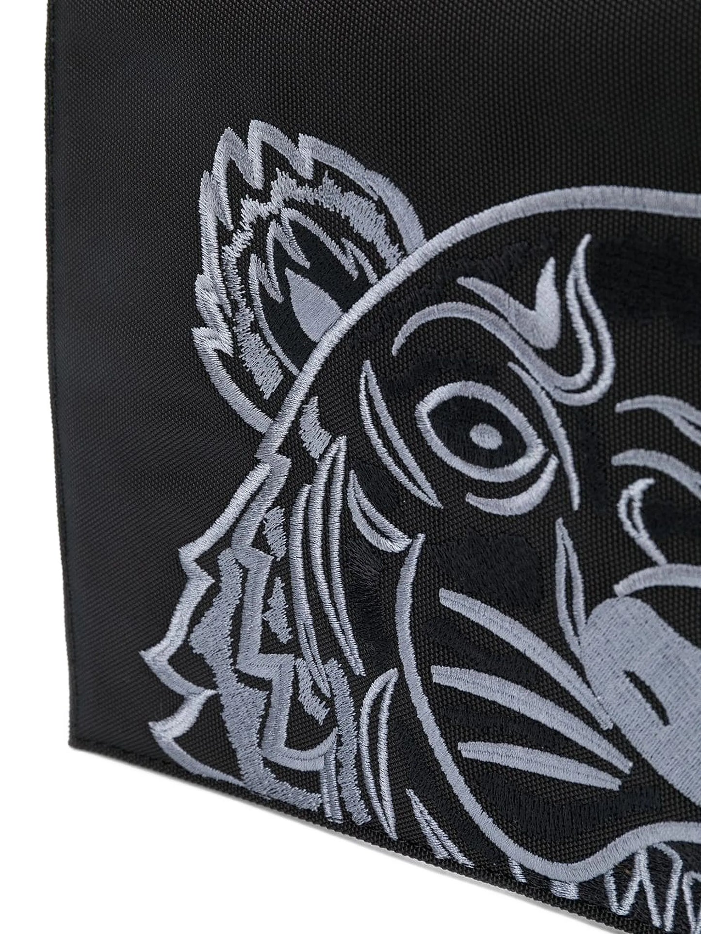 A4 Tiger embroidered clutch bag