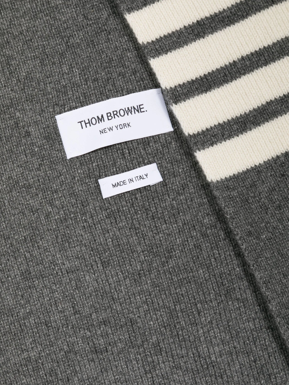 cashmere rib 4-Bar scarf