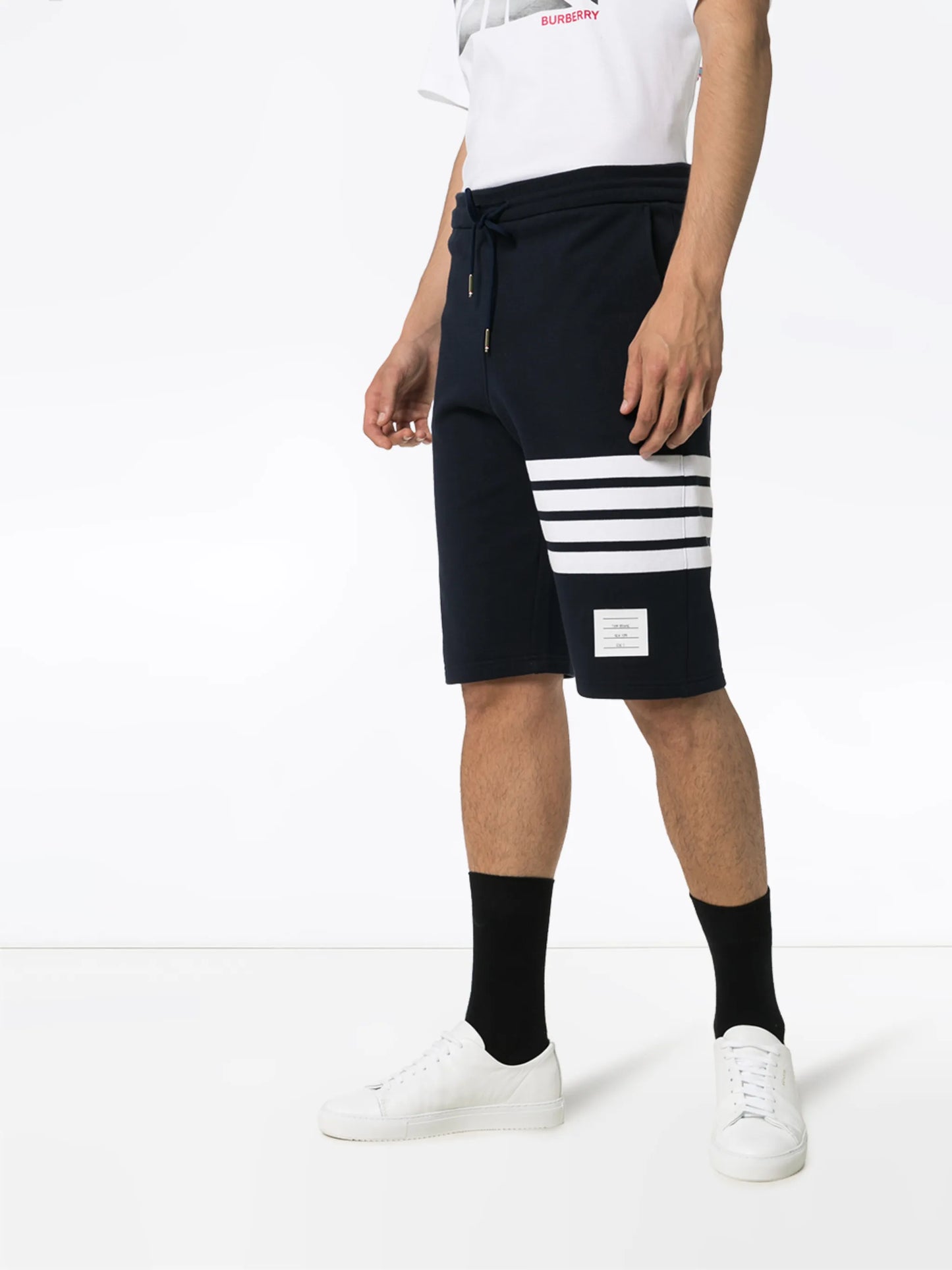 Engineered 4-Bar jersey track shorts