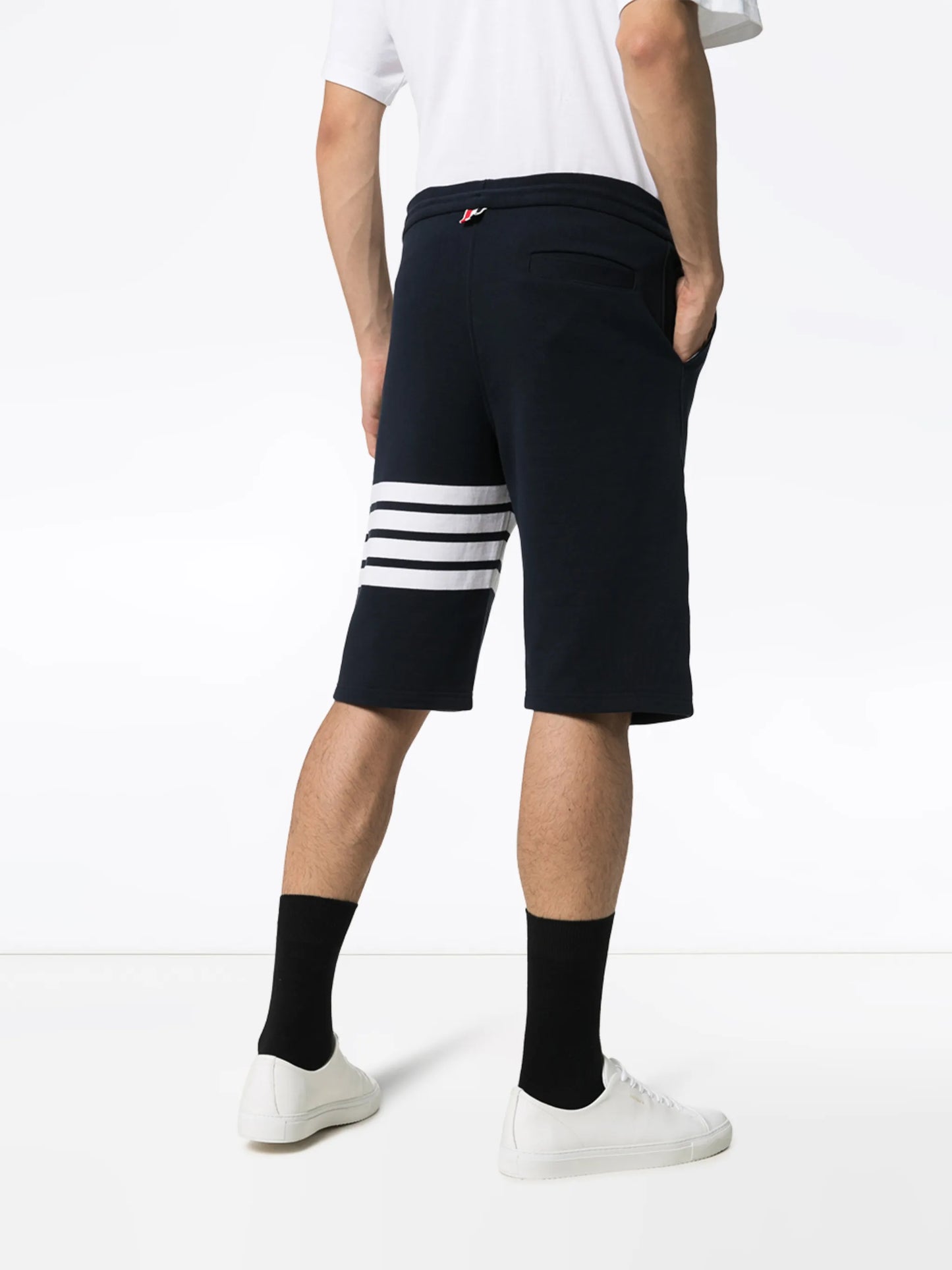 Engineered 4-Bar jersey track shorts