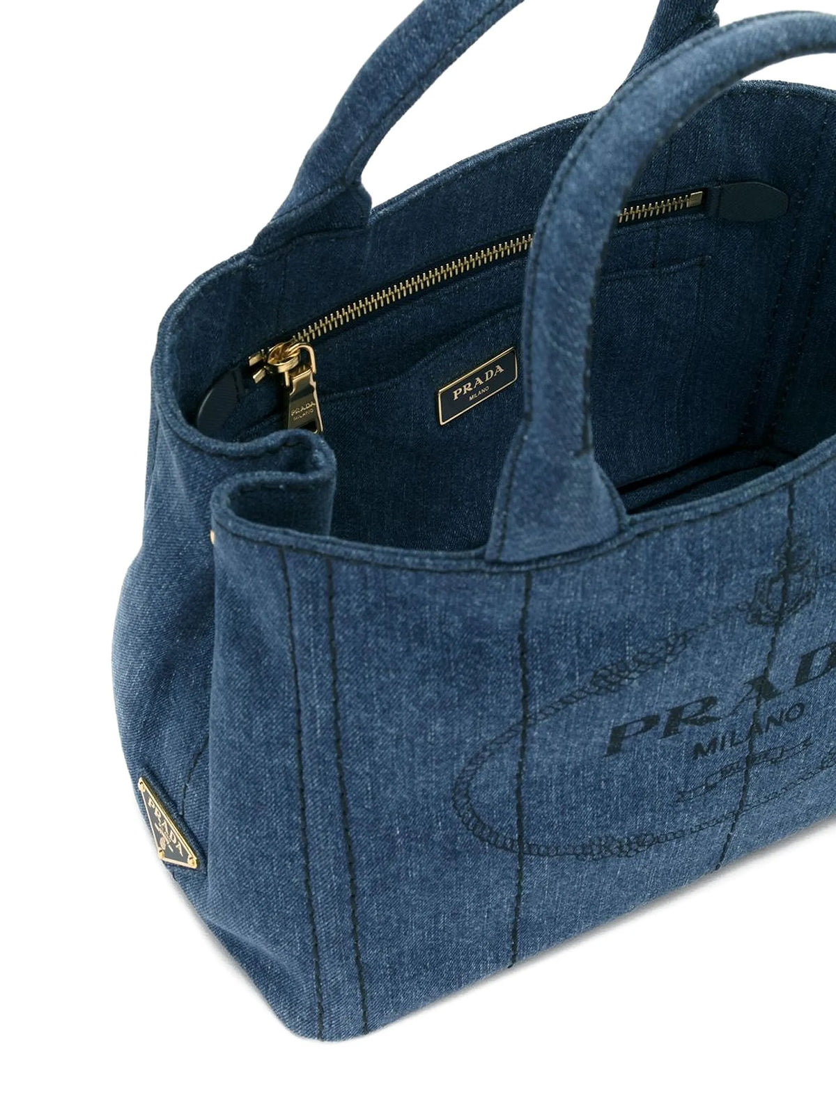 logo-print tote bag