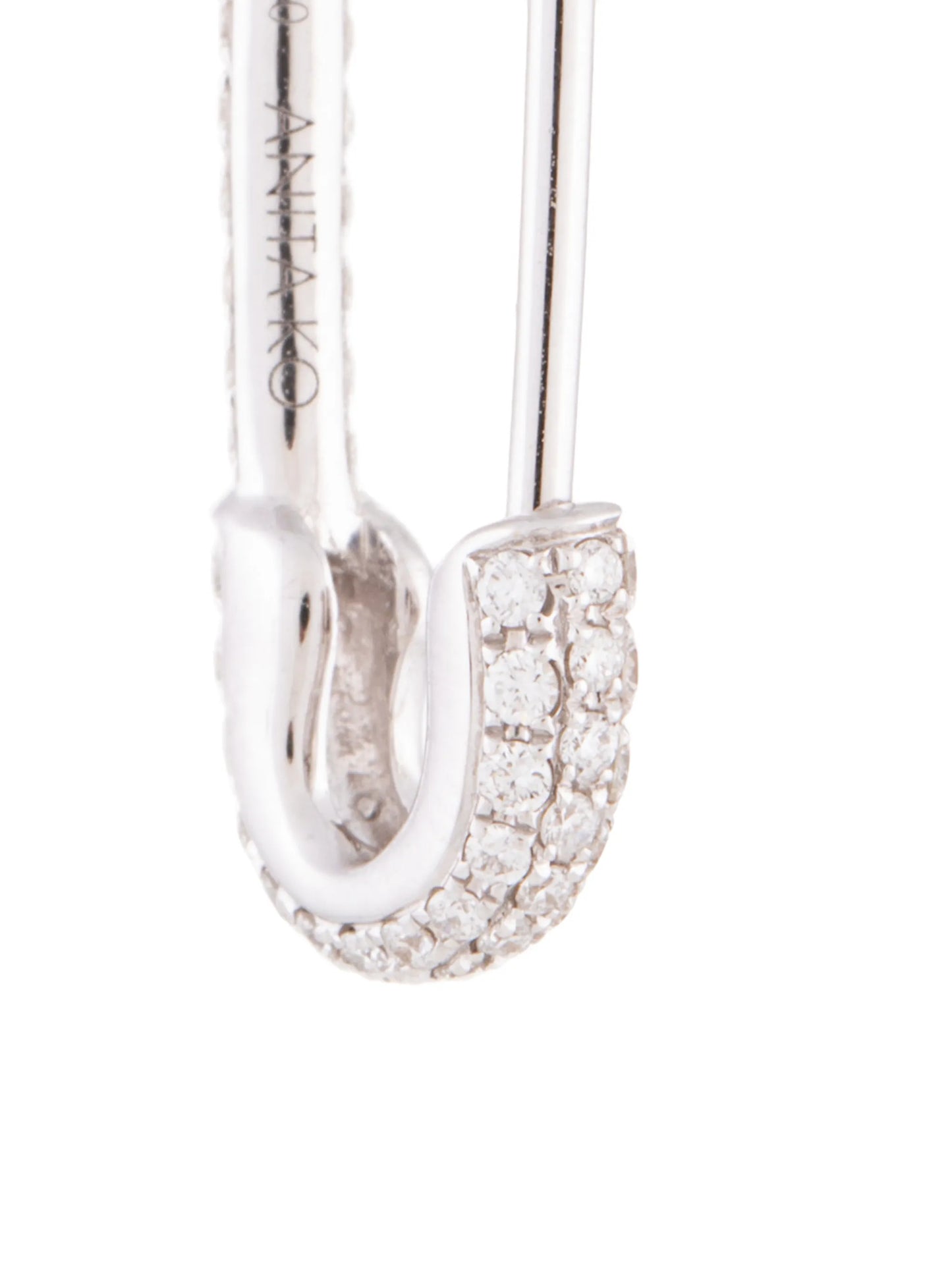 Safety Pin diamond earring