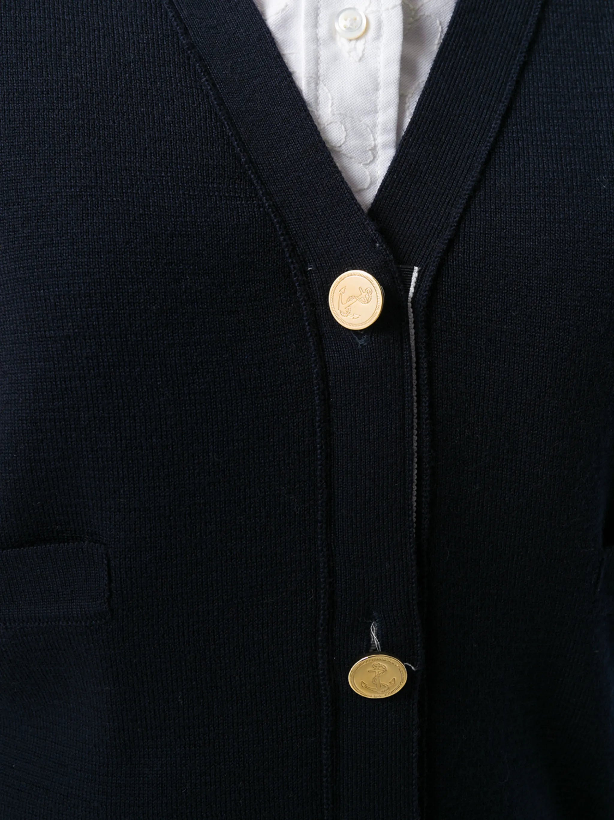 4-Bar wool cardigan