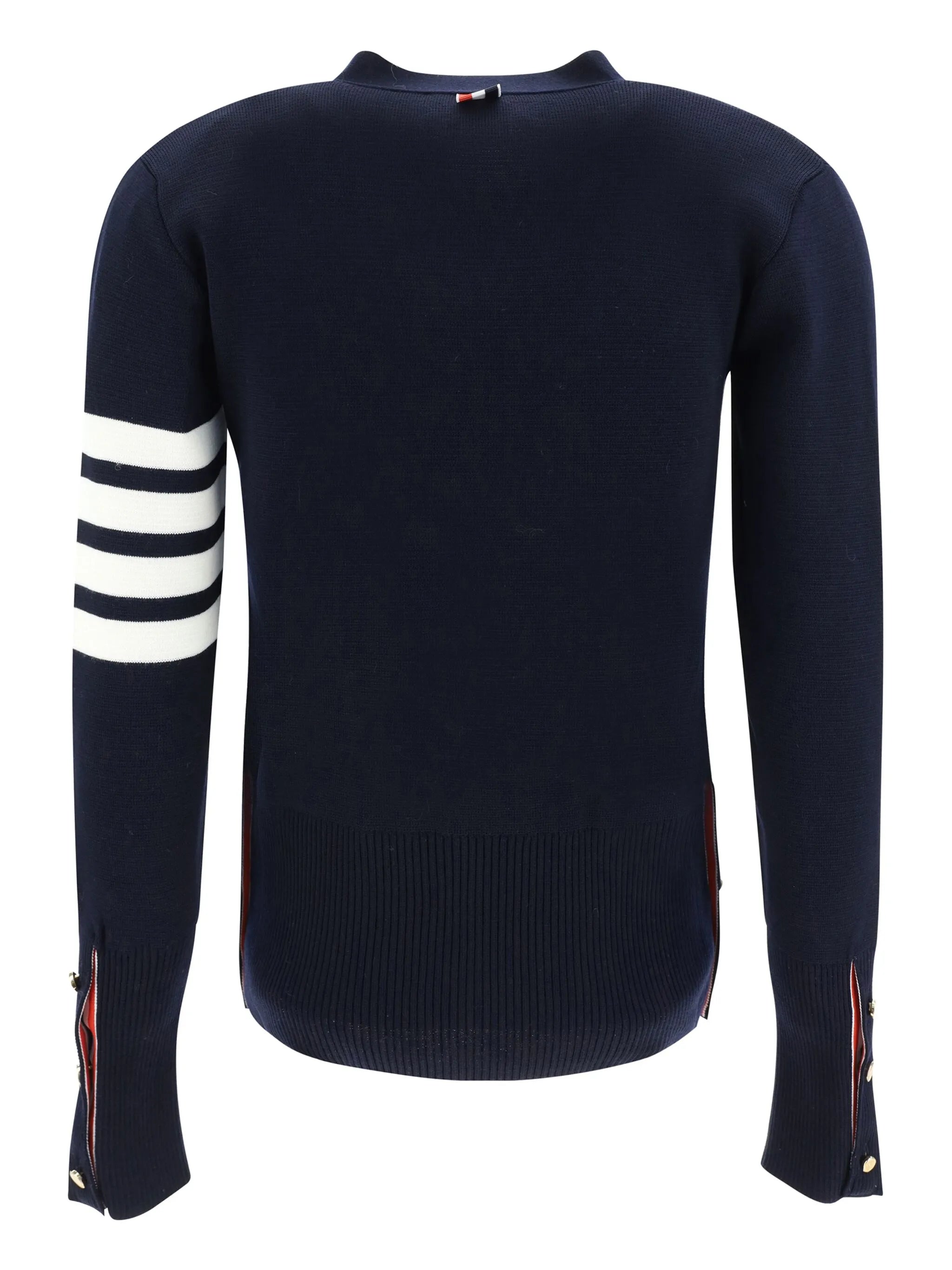 4-Bar wool cardigan