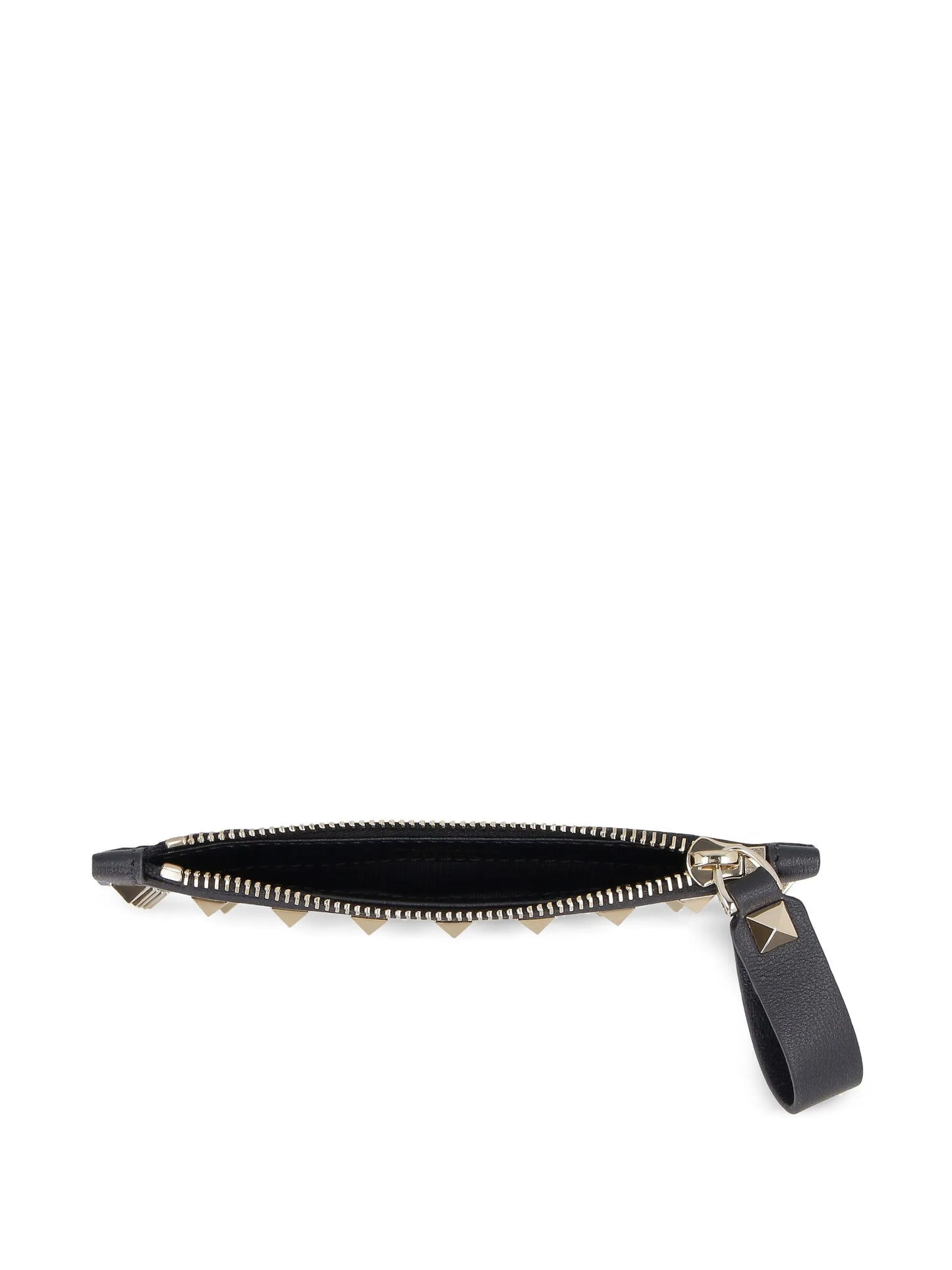 Rockstud zipped card holder