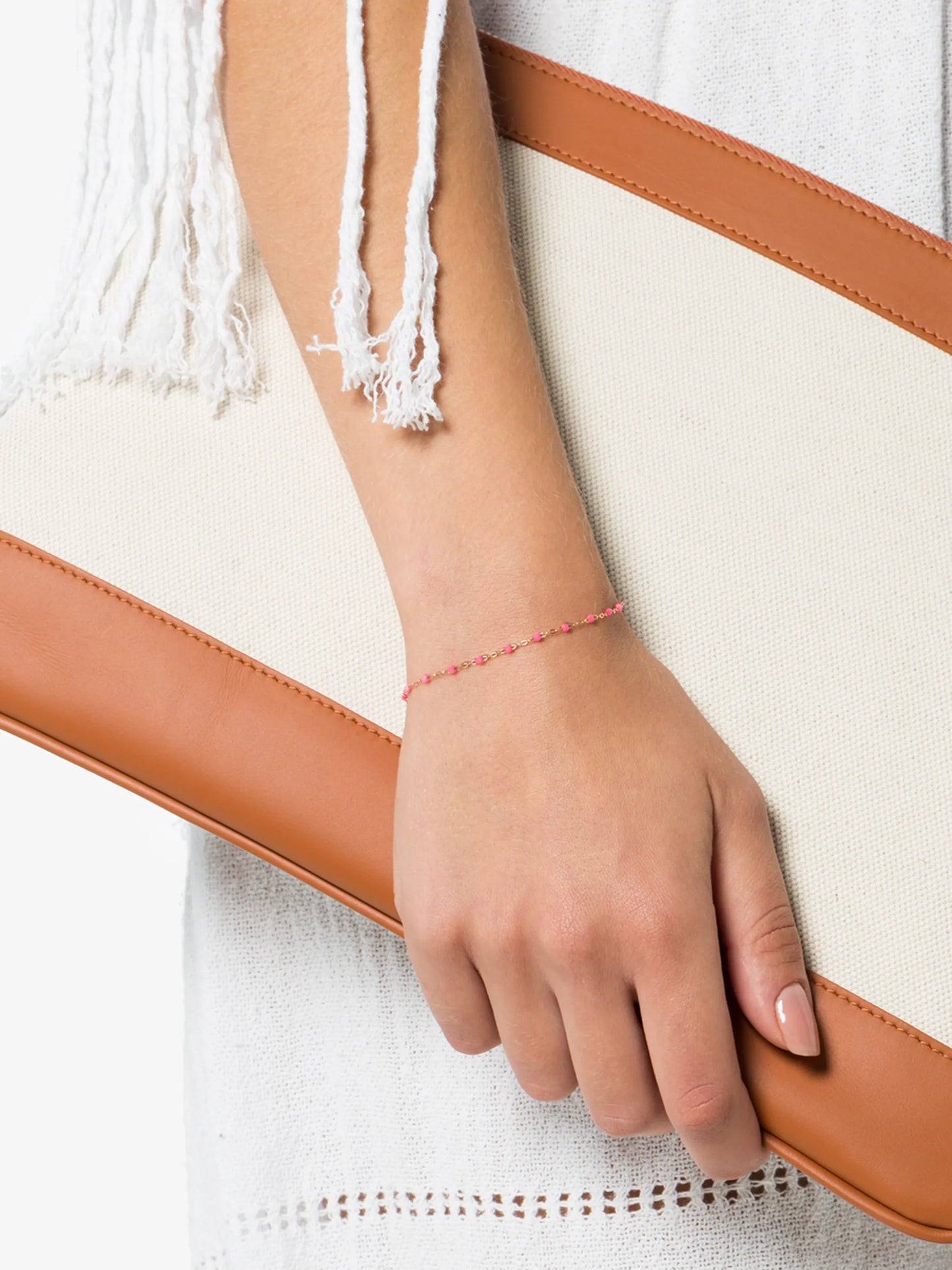 18kt rose gold Classic Gigi Madone baby pink bracelet