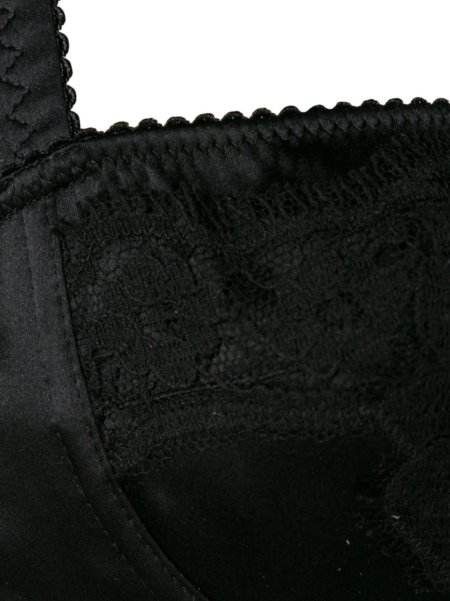 lace-detail satin balconette bra