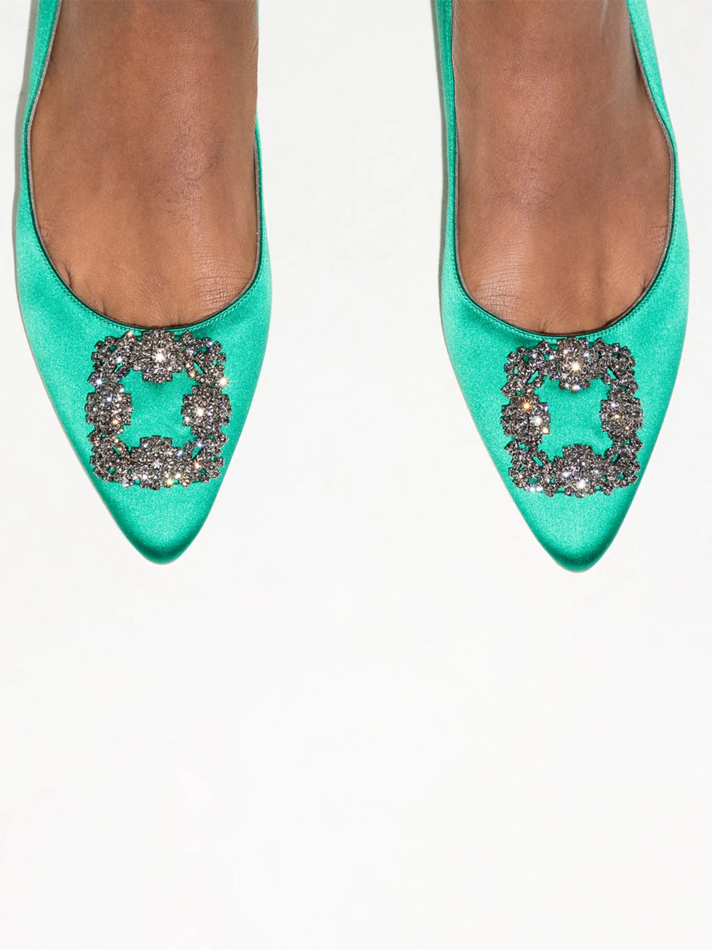 Hangisi appliqué flat pumps
