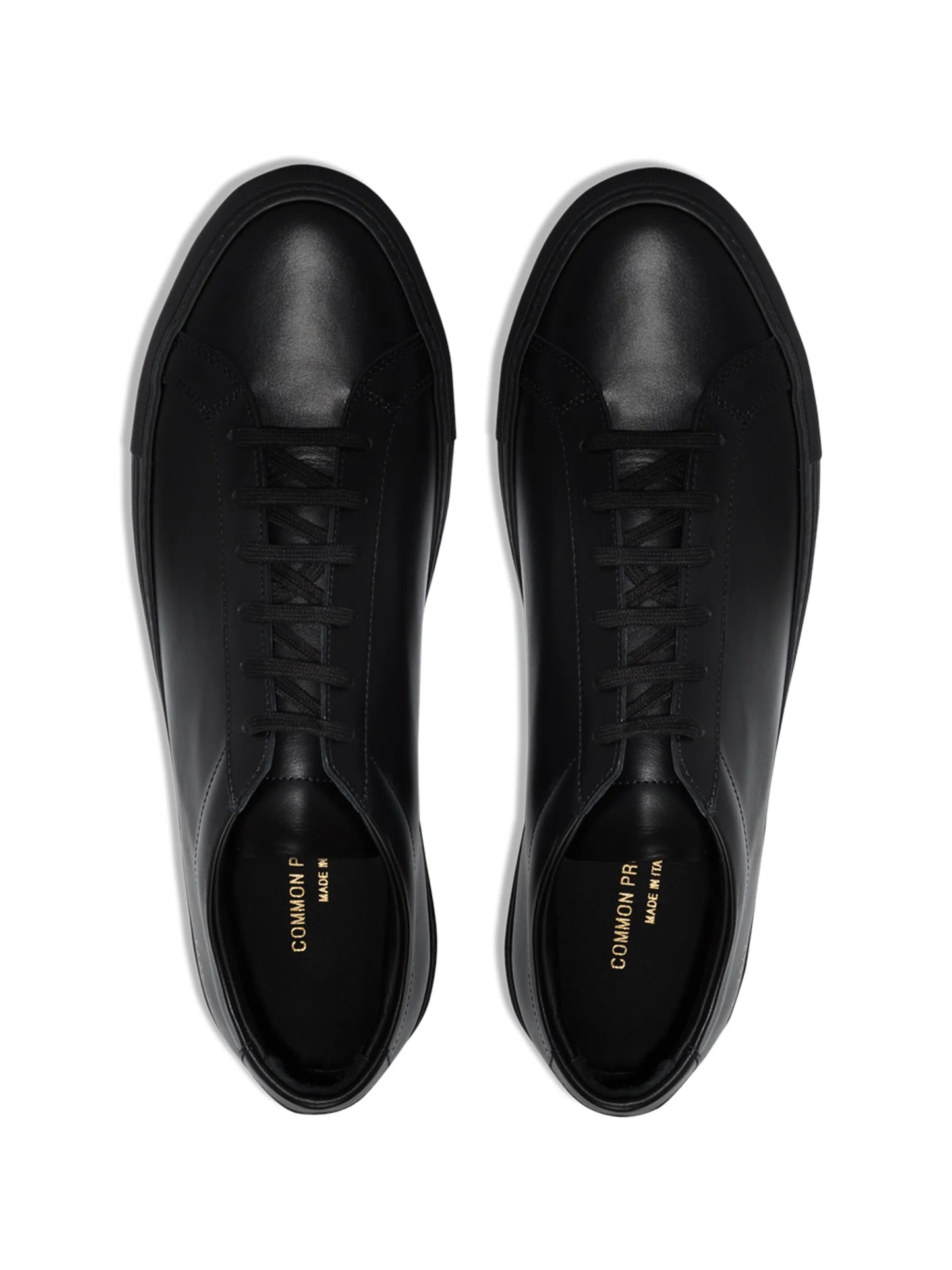 black Achilles leather low-top sneakers