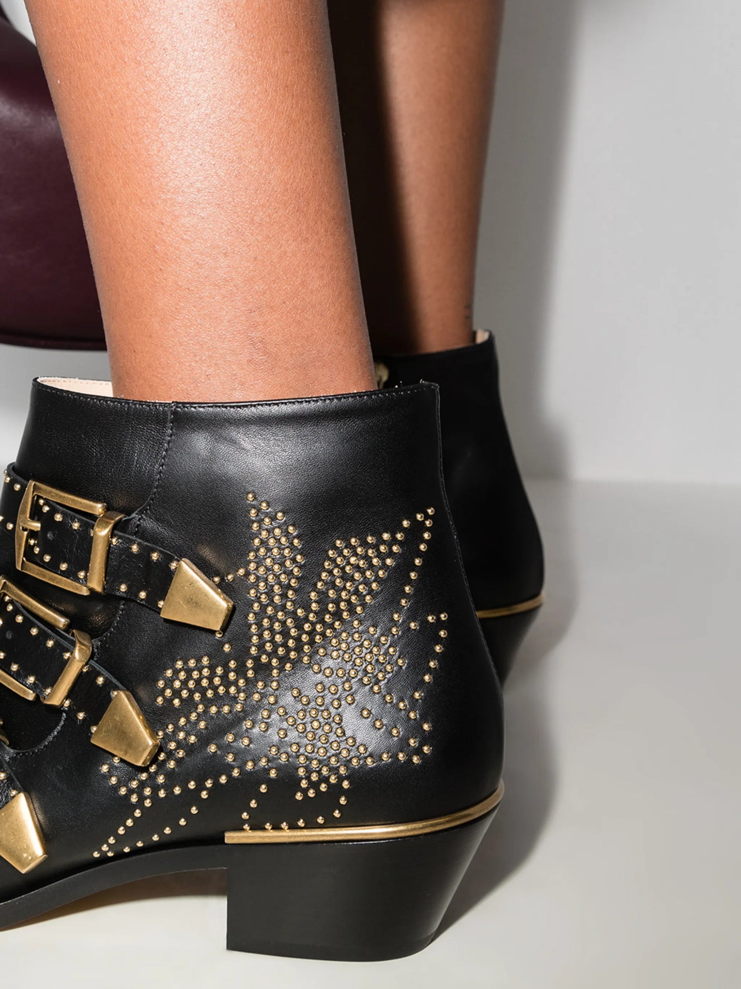 Susanna studded buckle boots