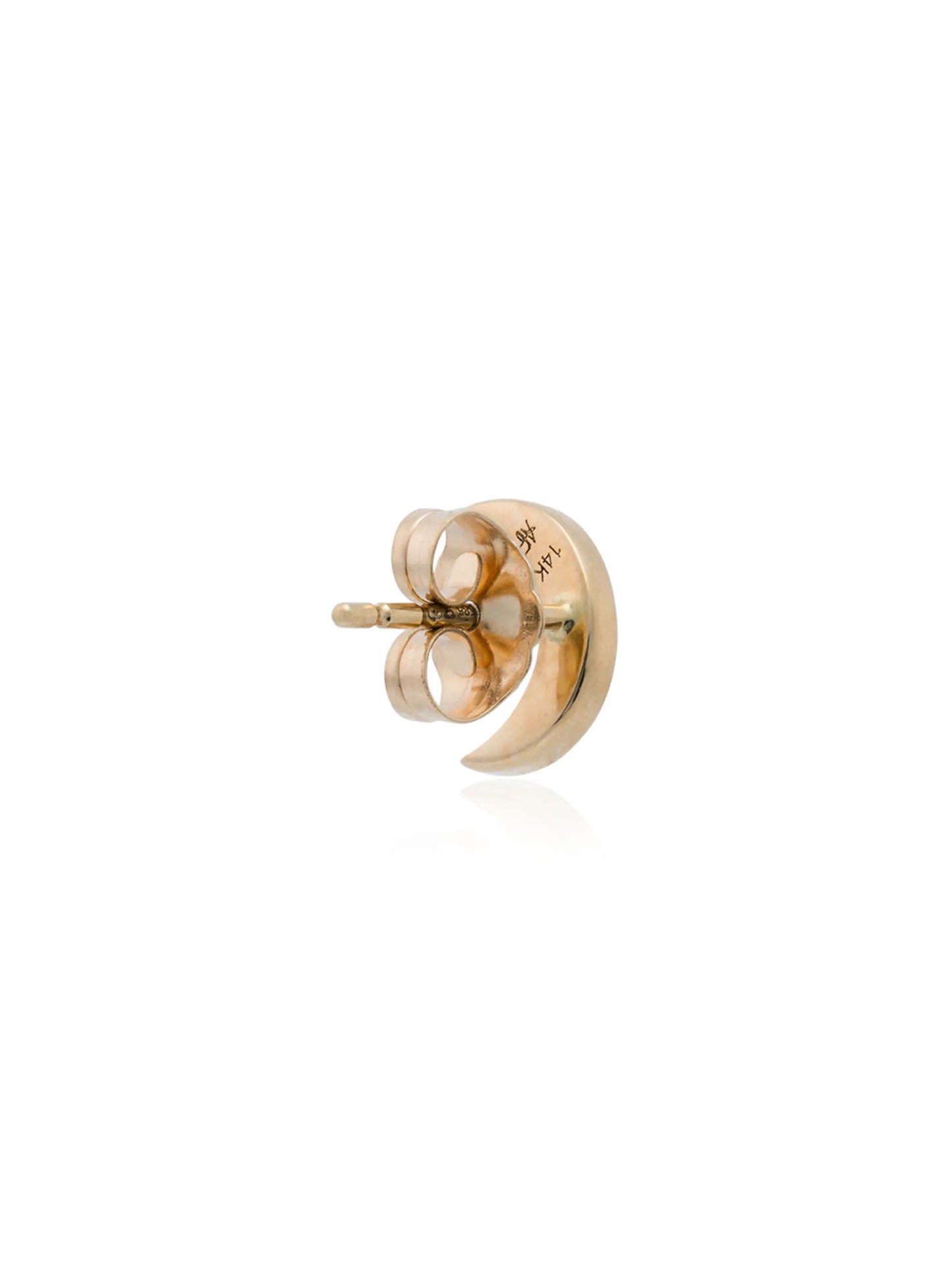 14kt yellow gold pink luna sapphire single earring