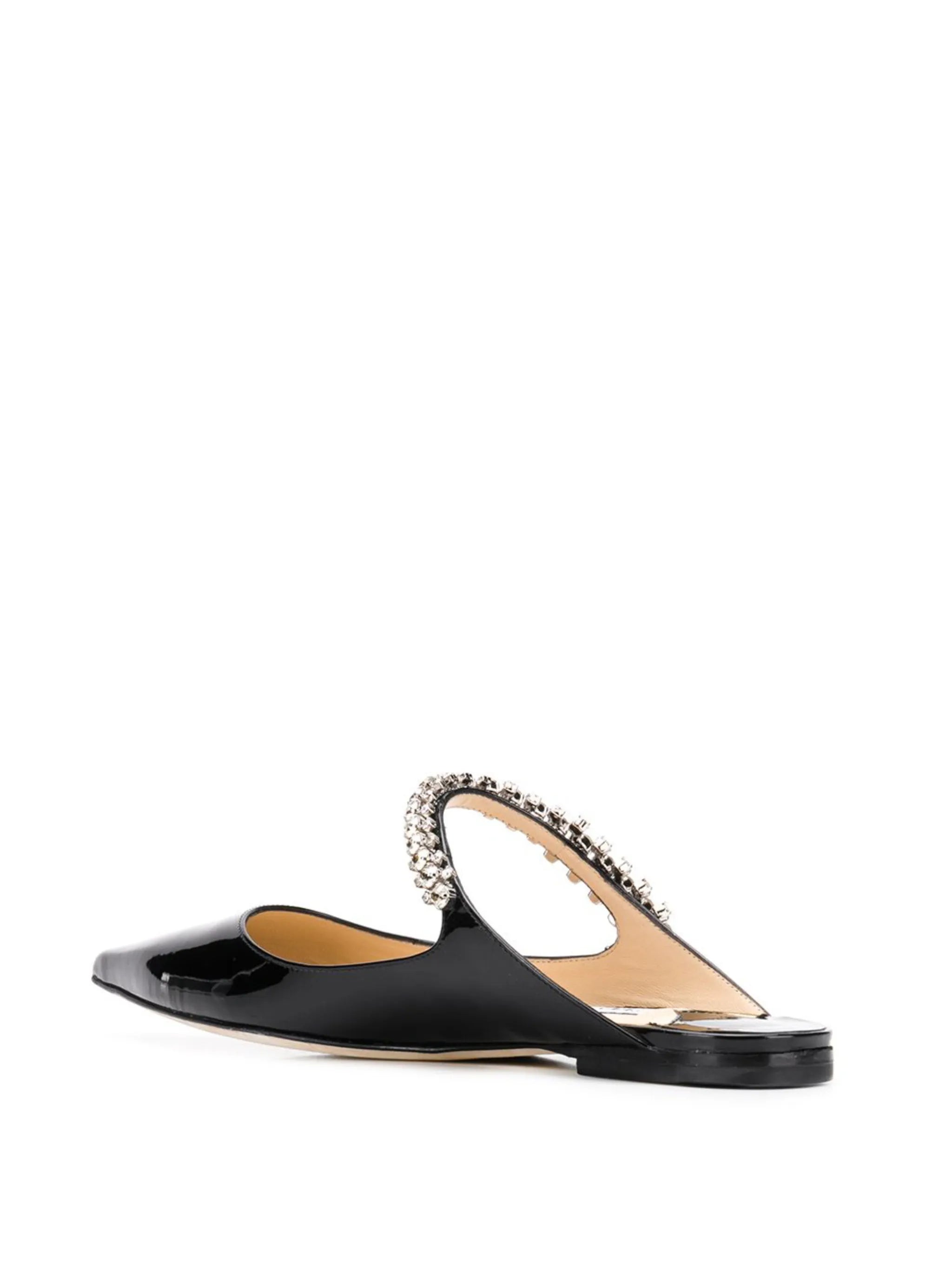 Bing crystal-embellished pointed mules