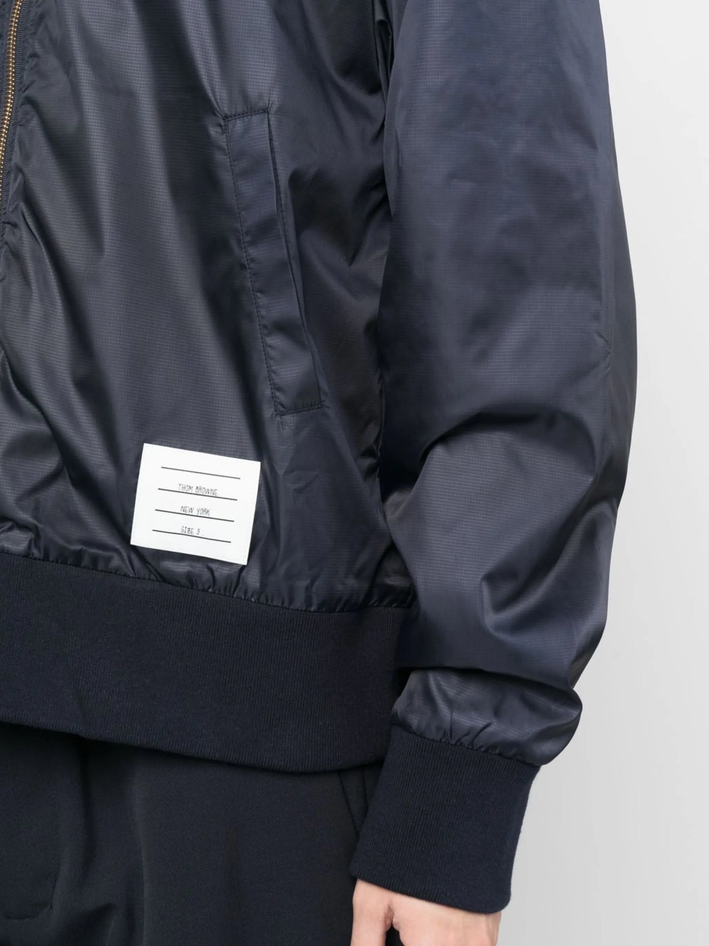 Center-back Stripe Ripstop Bomber