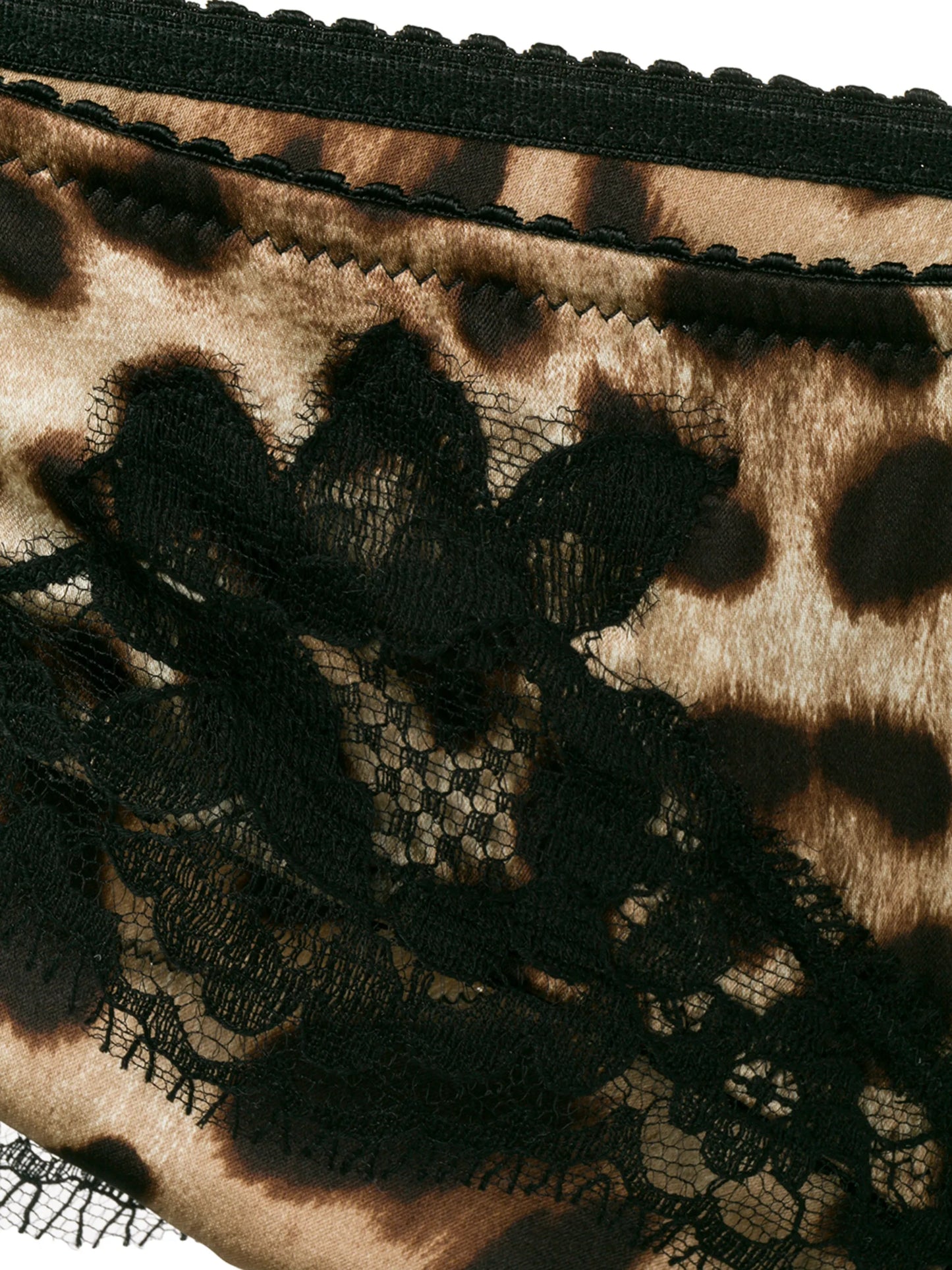 leopard-print satin briefs