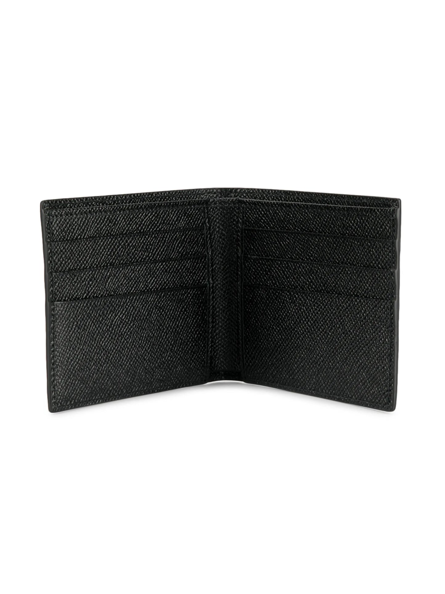 logo-tag leather bifold wallet