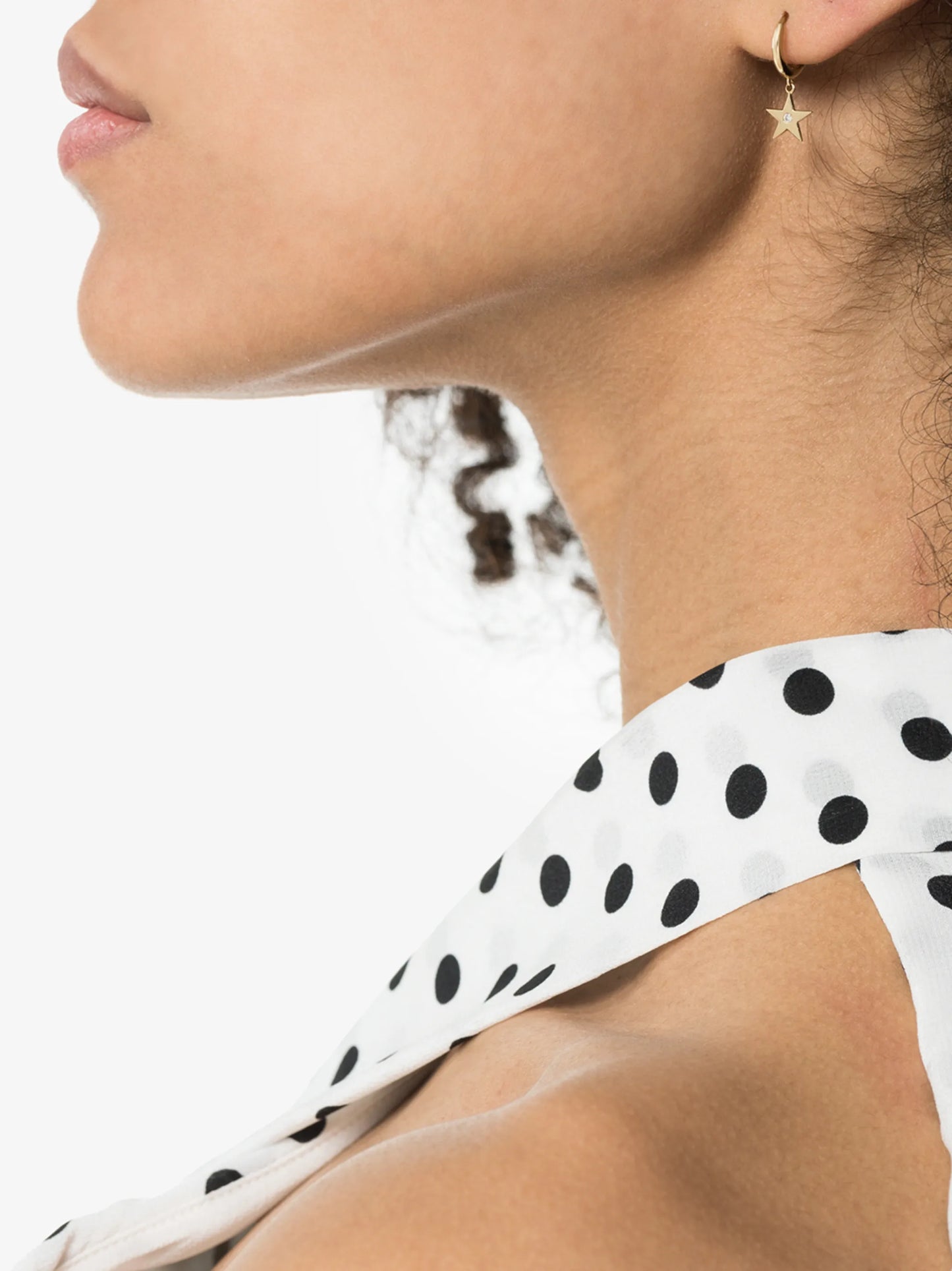 Hoop Star single earring
