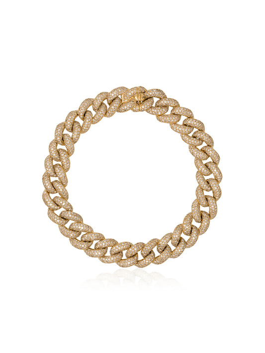18kt yellow gold diamond bracelet