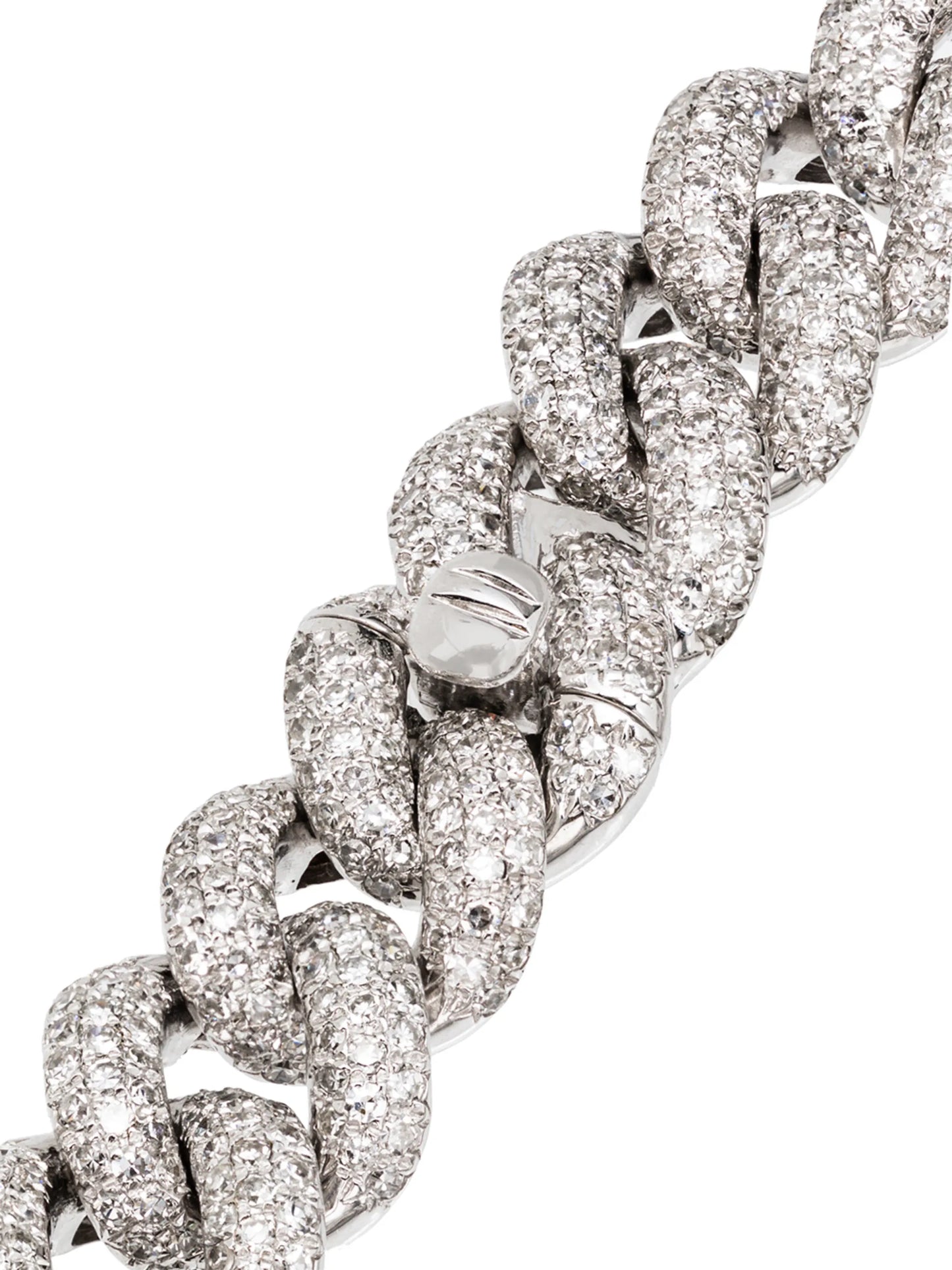 18kt gold Essential diamond link bracelet