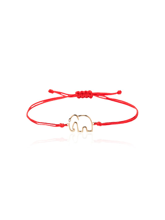 Elephant tie bracelet