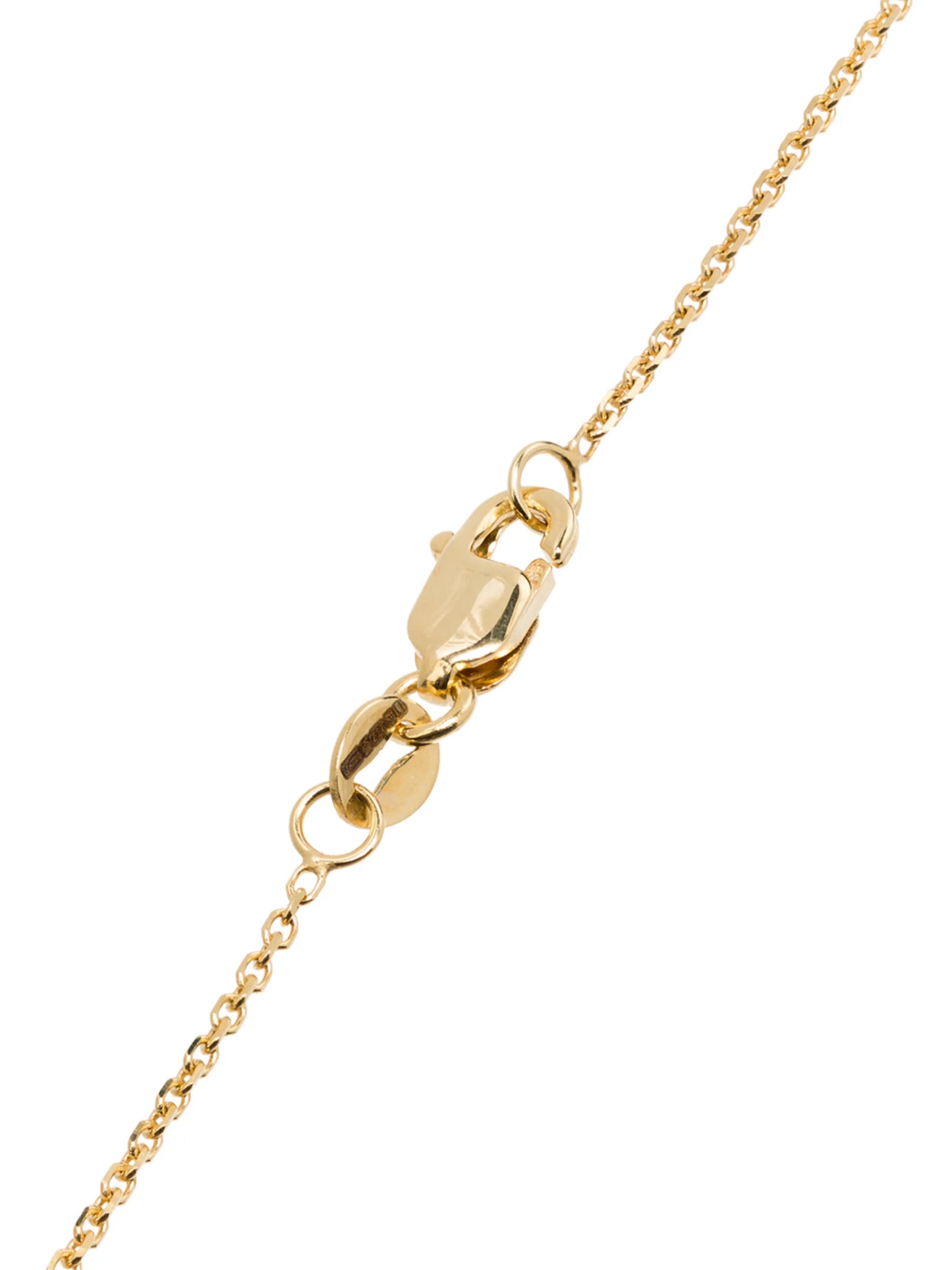14kt gold rainbow bar necklace