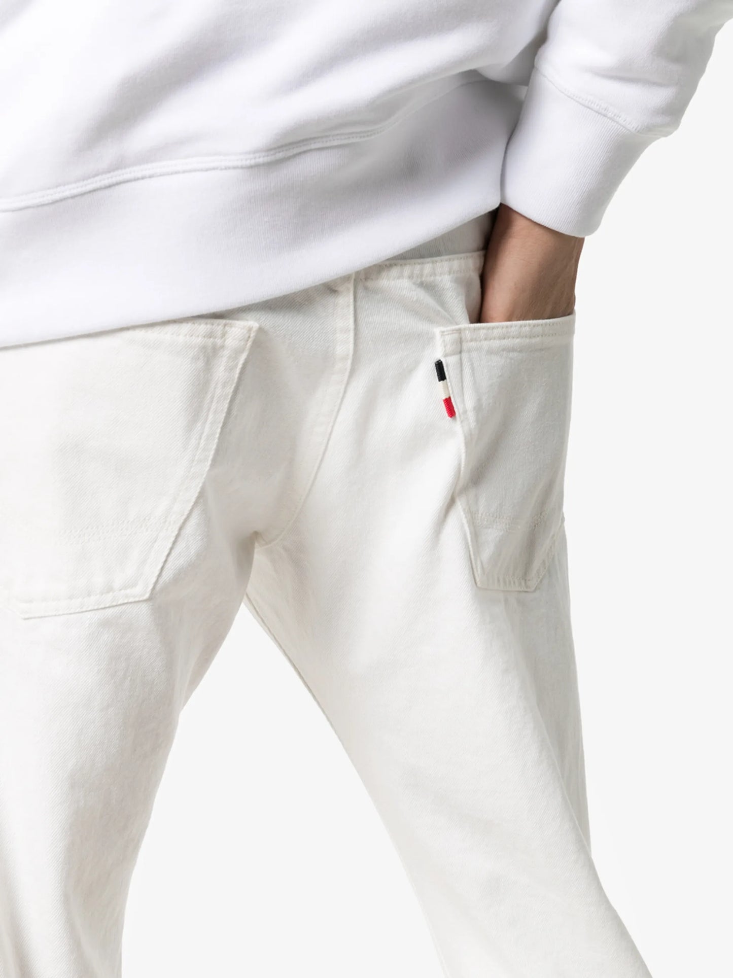 straight-leg jeans