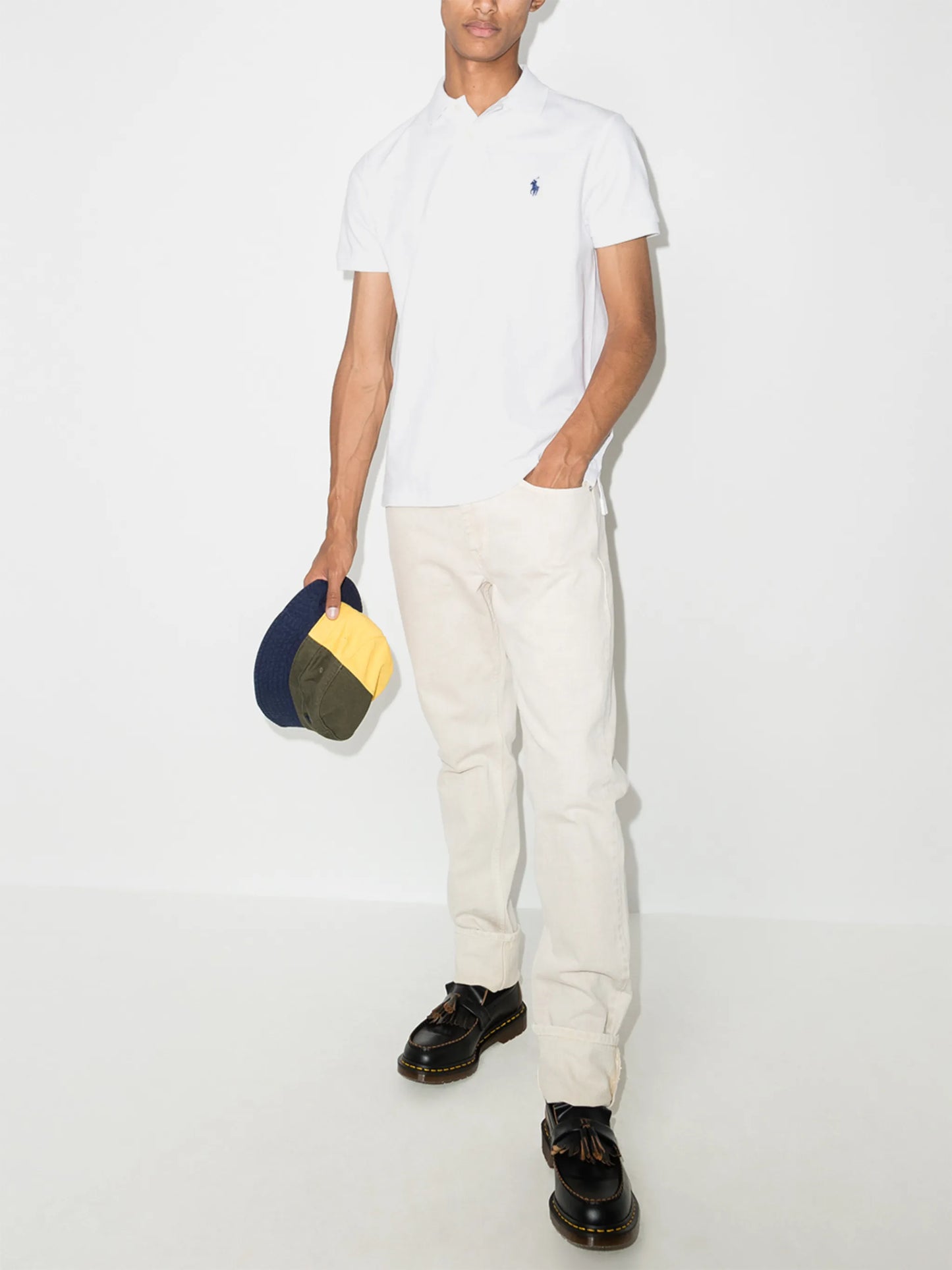 logo-embroidered polo shirt