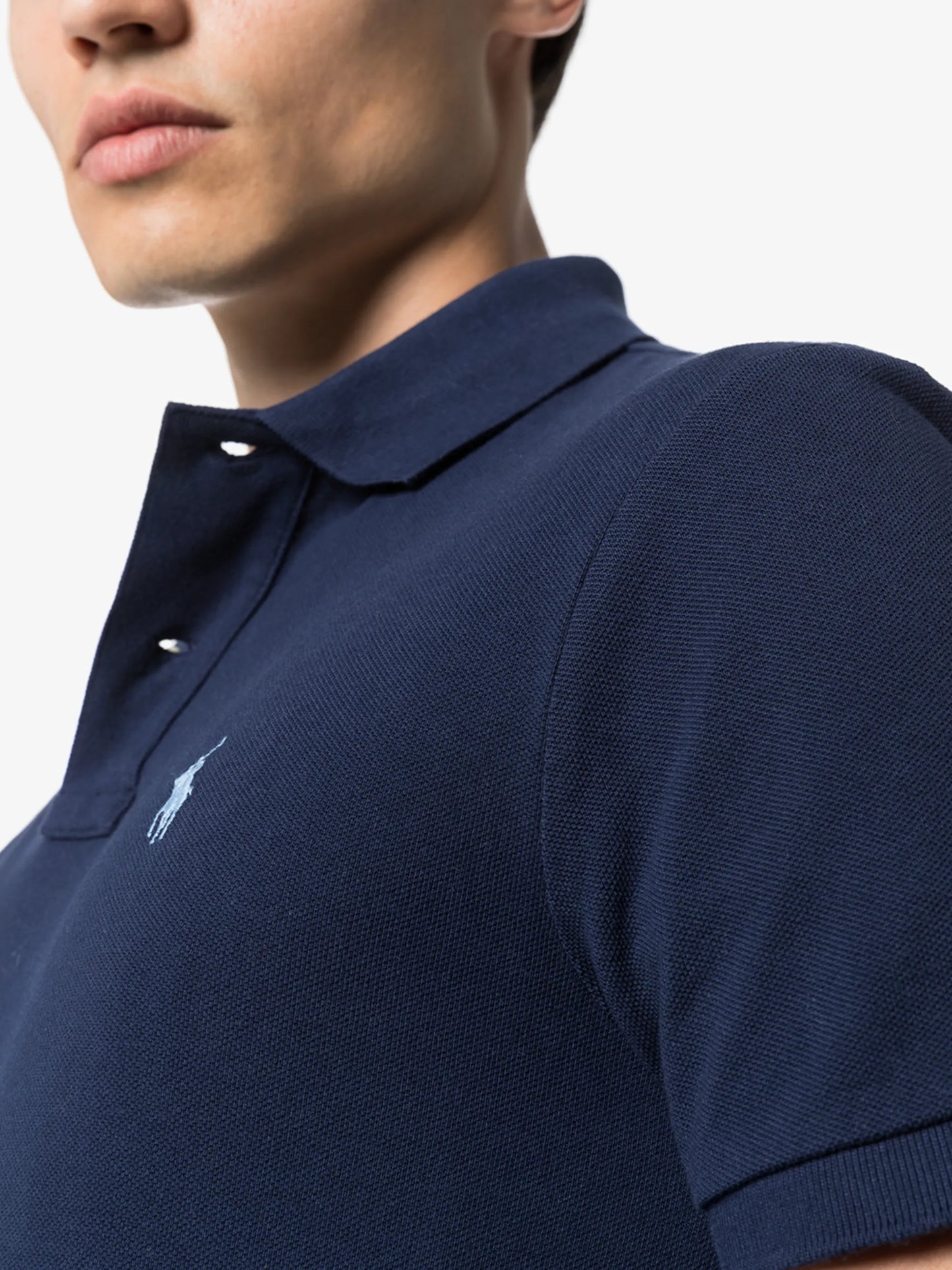 logo-embroidered short-sleeve polo shirt