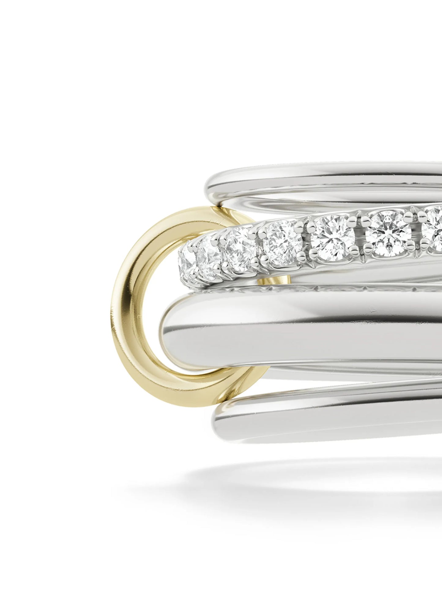 sterling silver Luna diamond ring