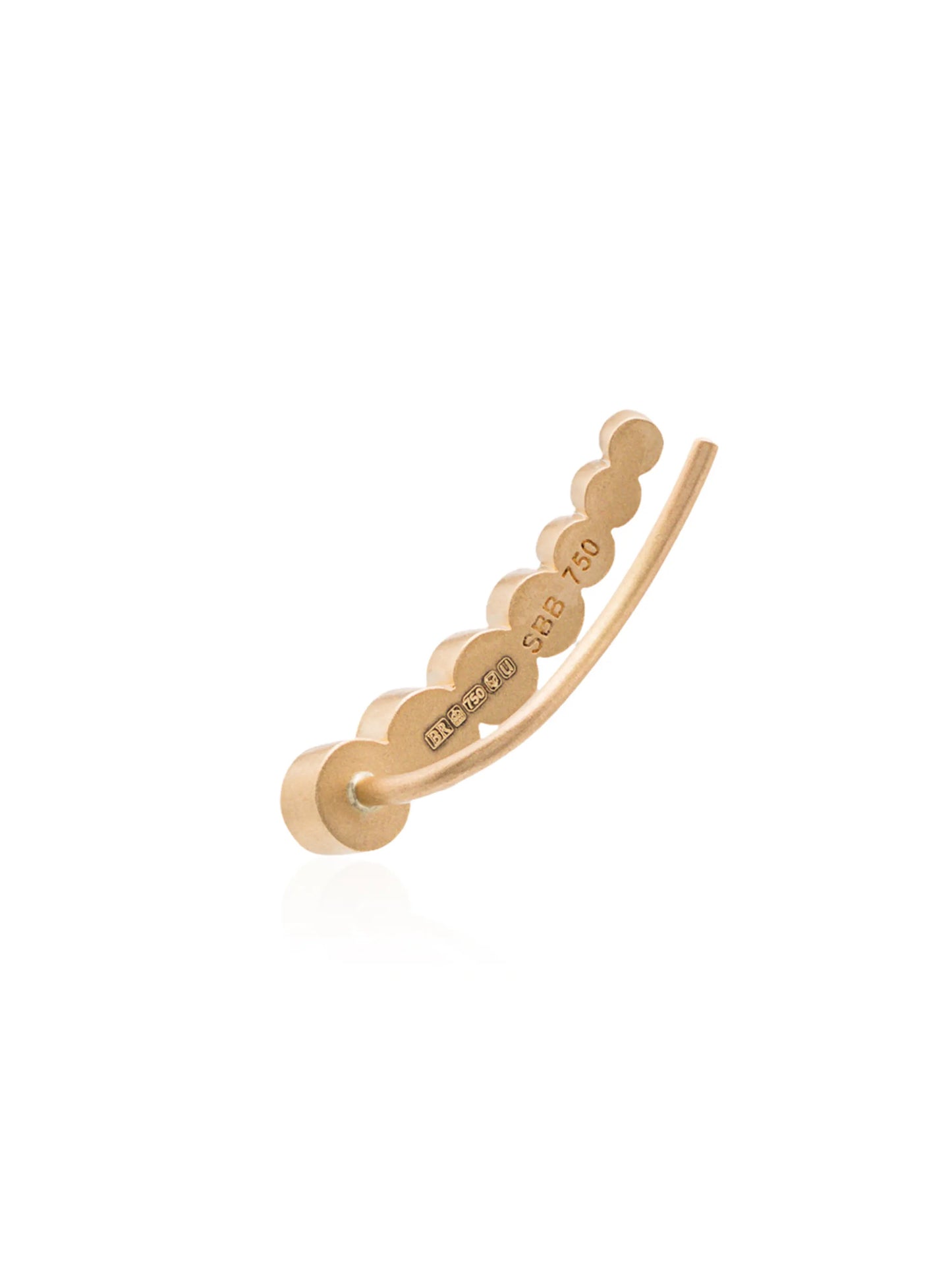 18kt yellow gold Petit Croissant diamond earrings