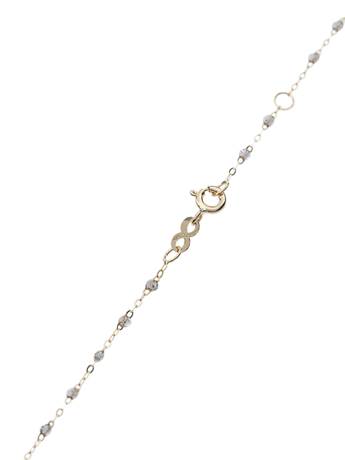 18kt gold bead necklace