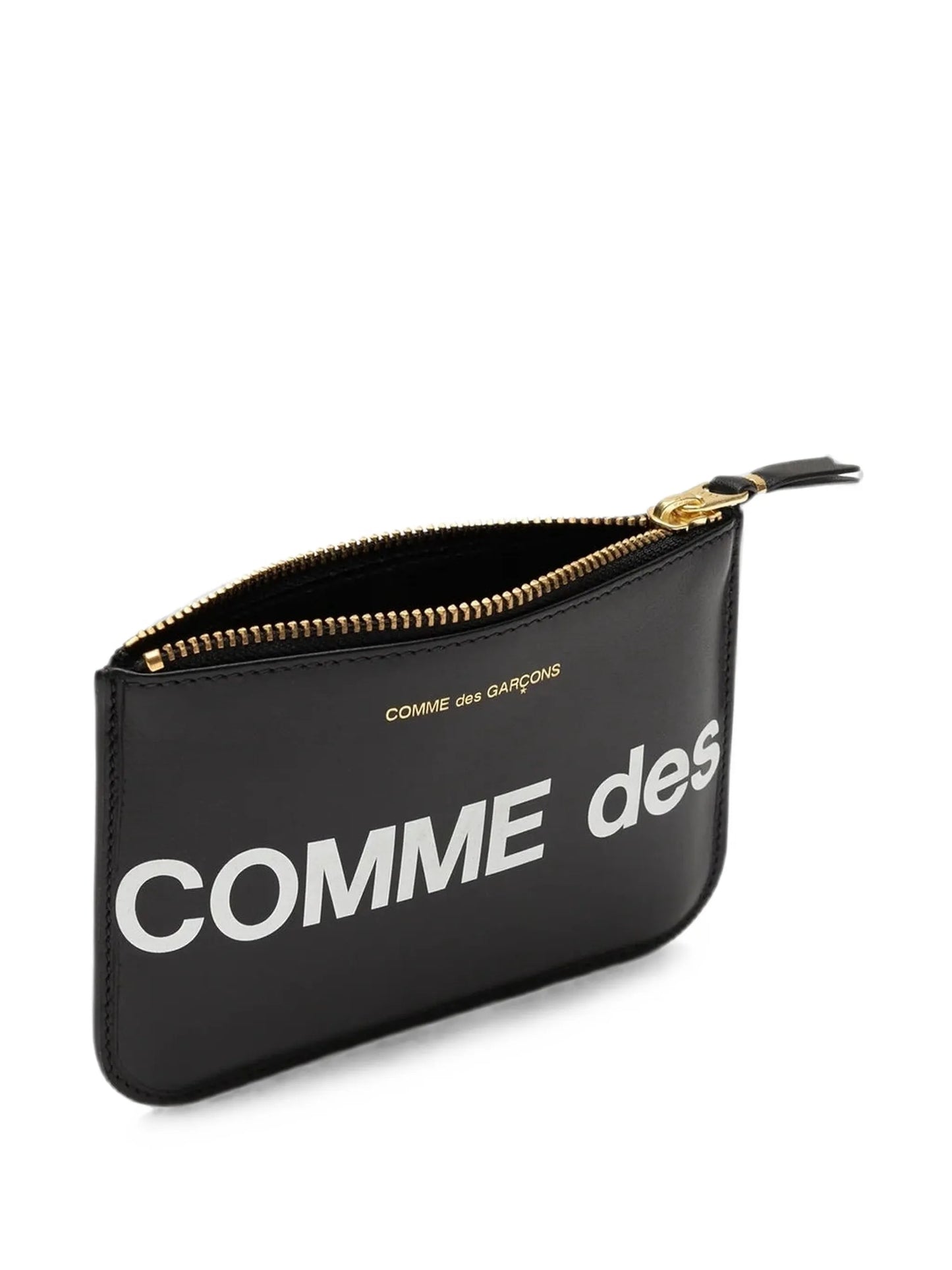 Huge logo leather wallet