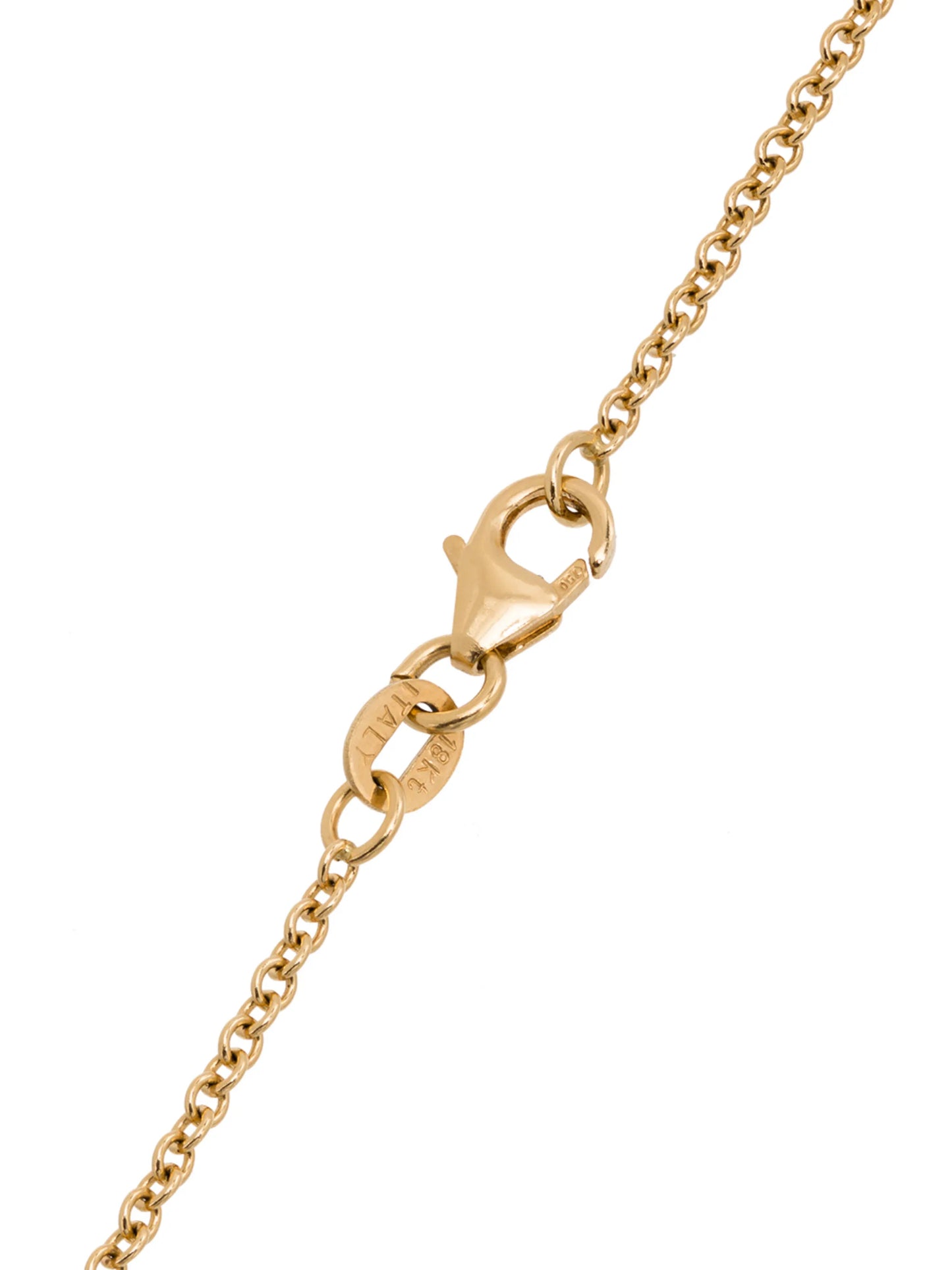 18kt yellow gold diamond sunset pendant necklace