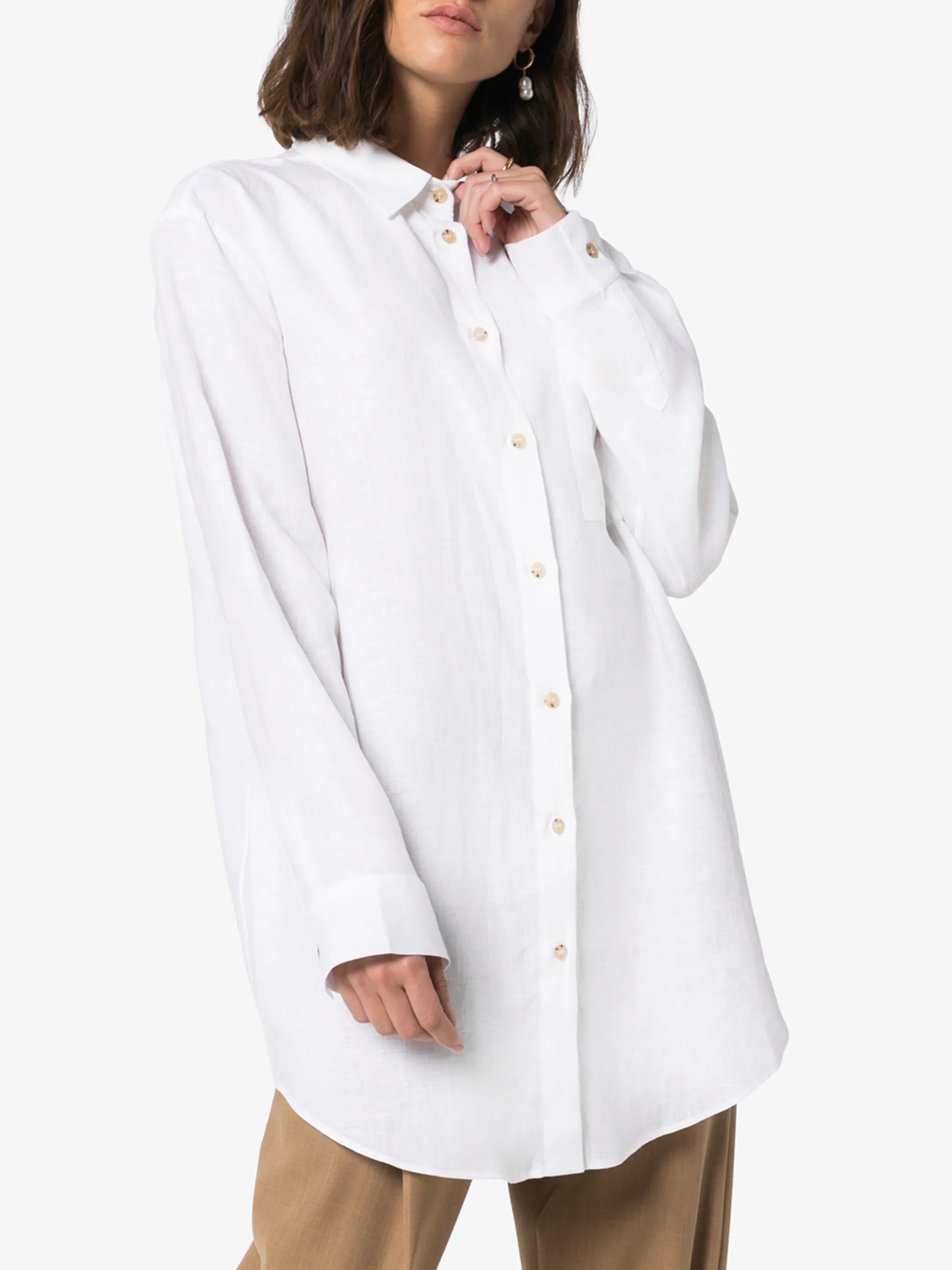 oversized linen shirt