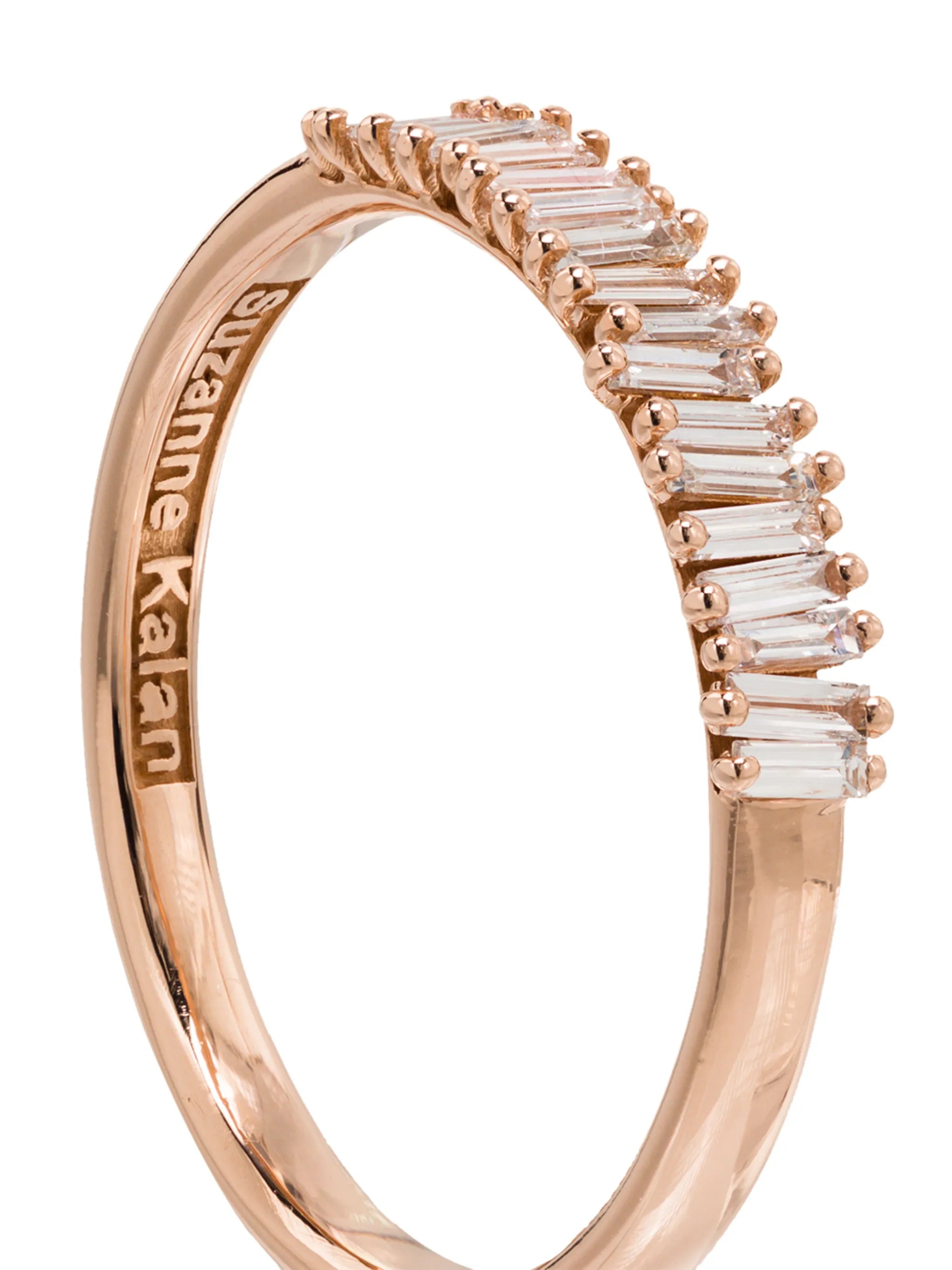 18kt rose gold Half Eternity diamond ring
