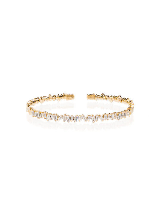 18kt yellow gold fireworks bangle
