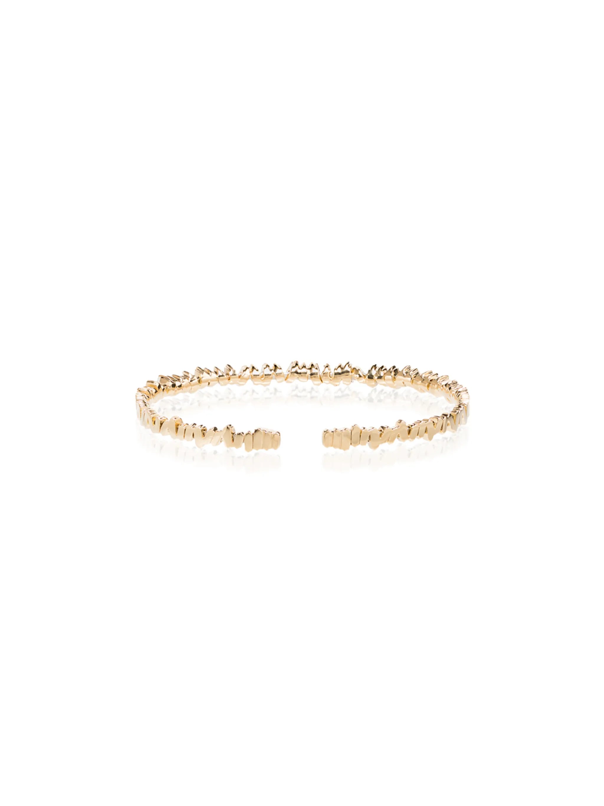 18kt yellow gold fireworks bangle