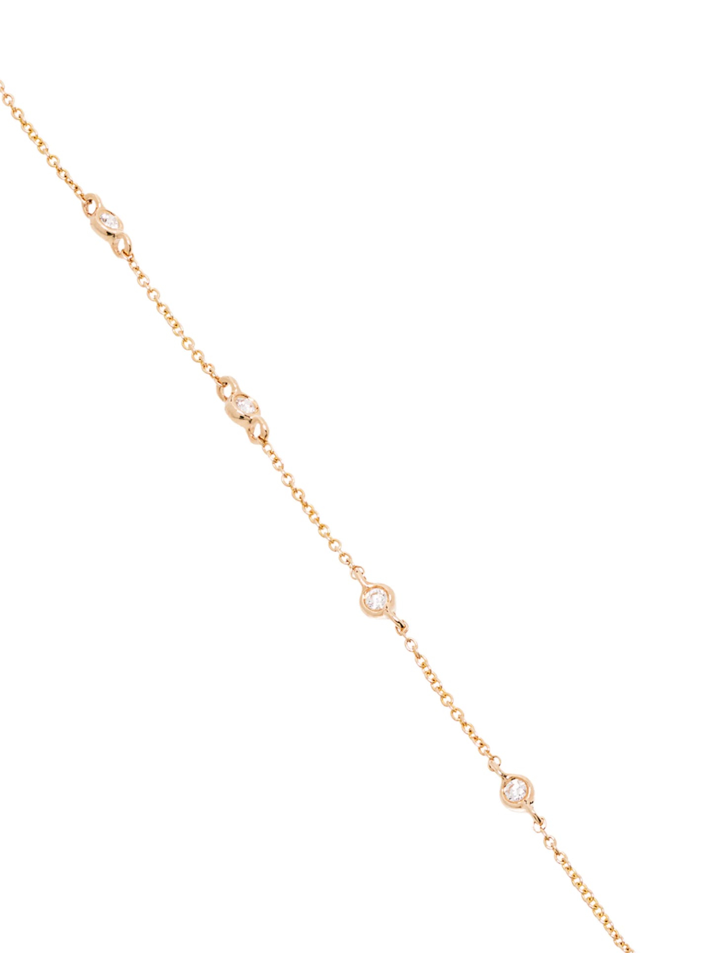 14kt yellow gold Lulu Jack Single Bezel diamond bracelet