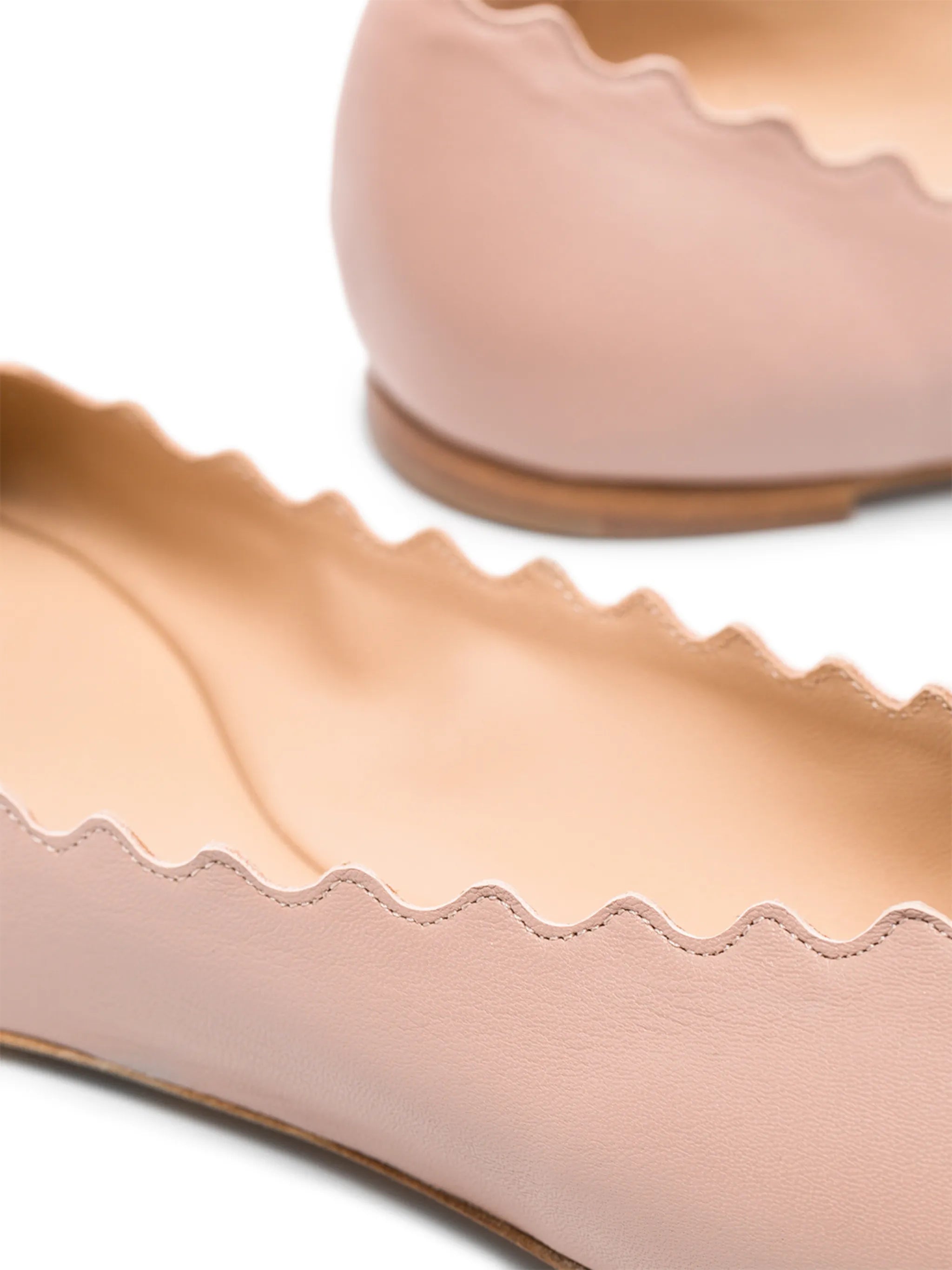 Lauren leather ballerina shoes