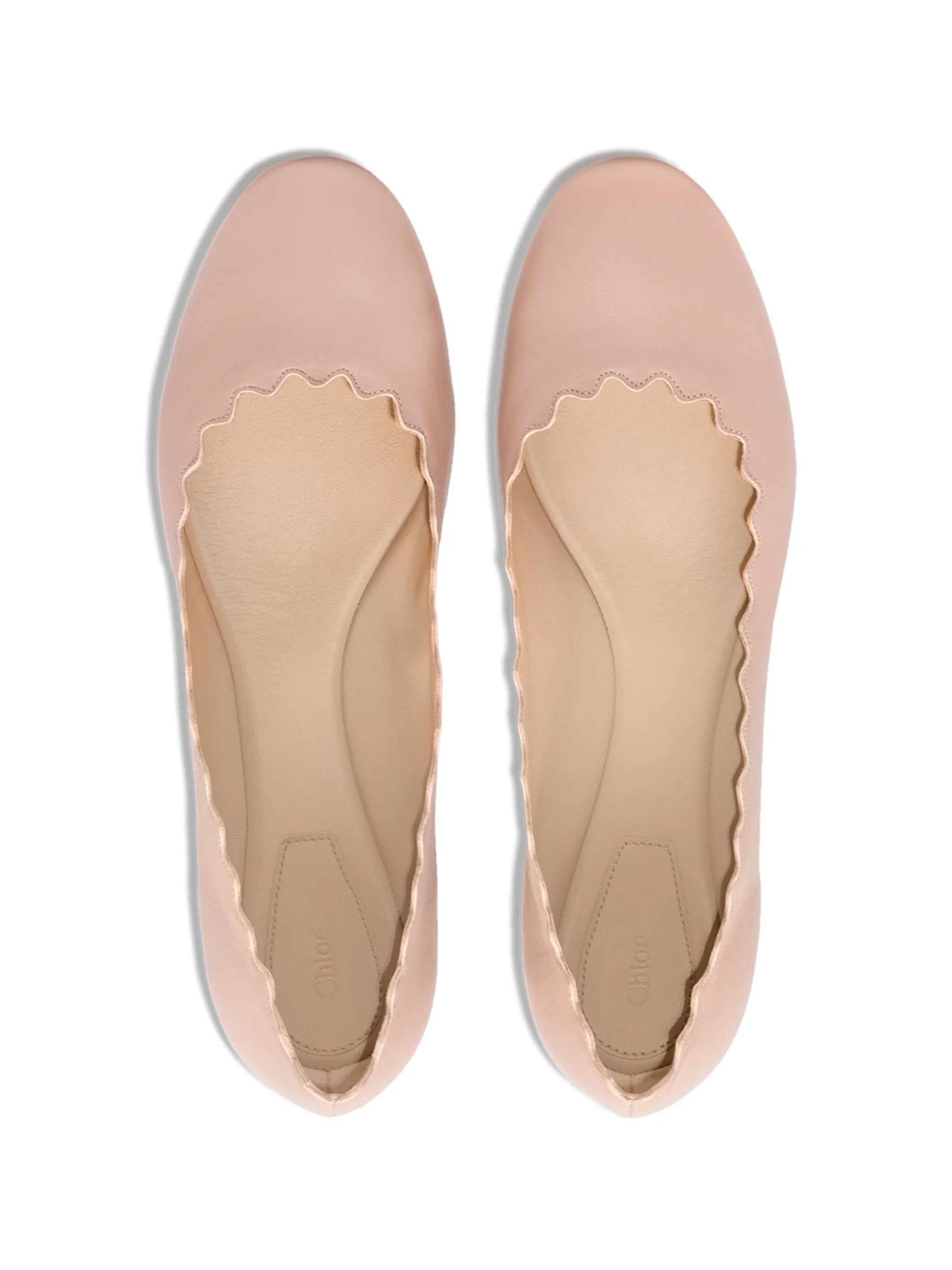 Lauren leather ballerina shoes