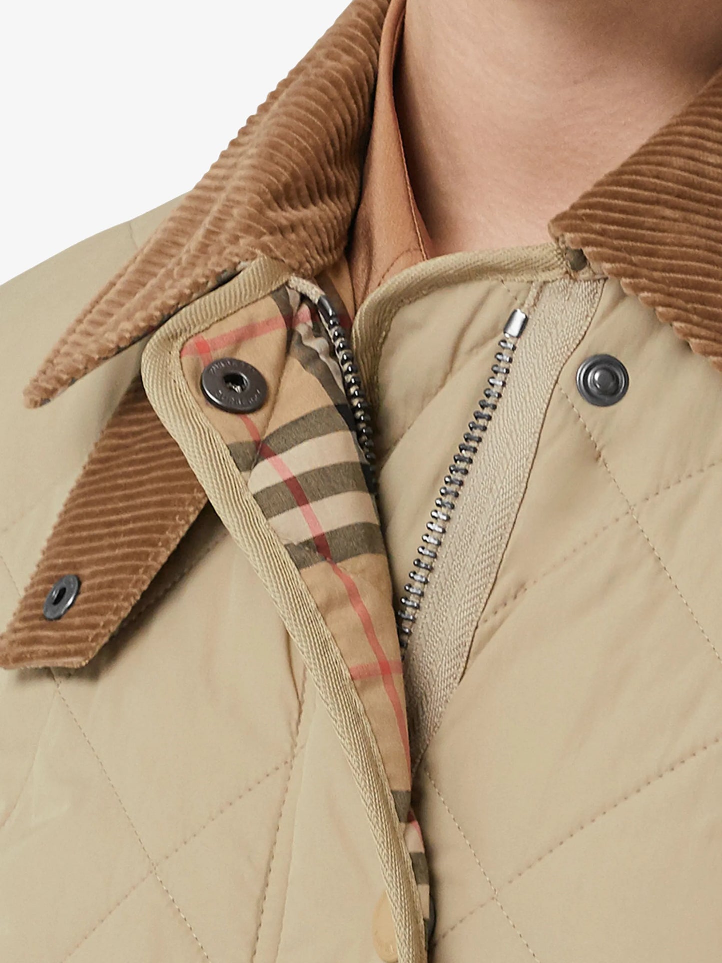 diamond quilted barn jacket