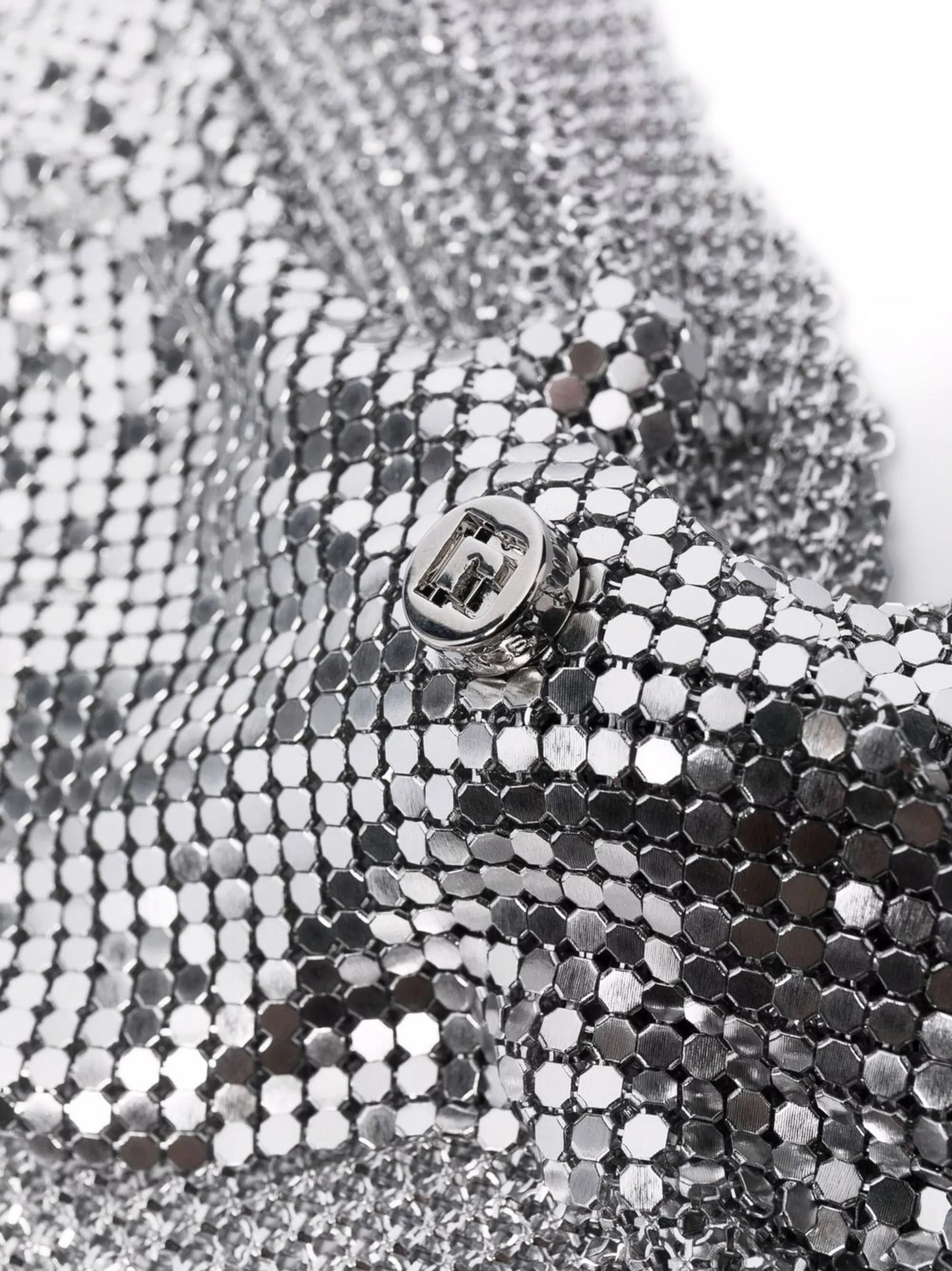 draped mesh necklace